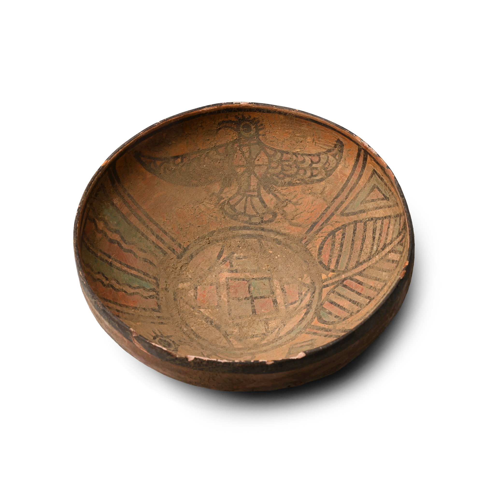 Indus Valley Mehrgarh Terracotta Bowl with Eagle and Gryphon