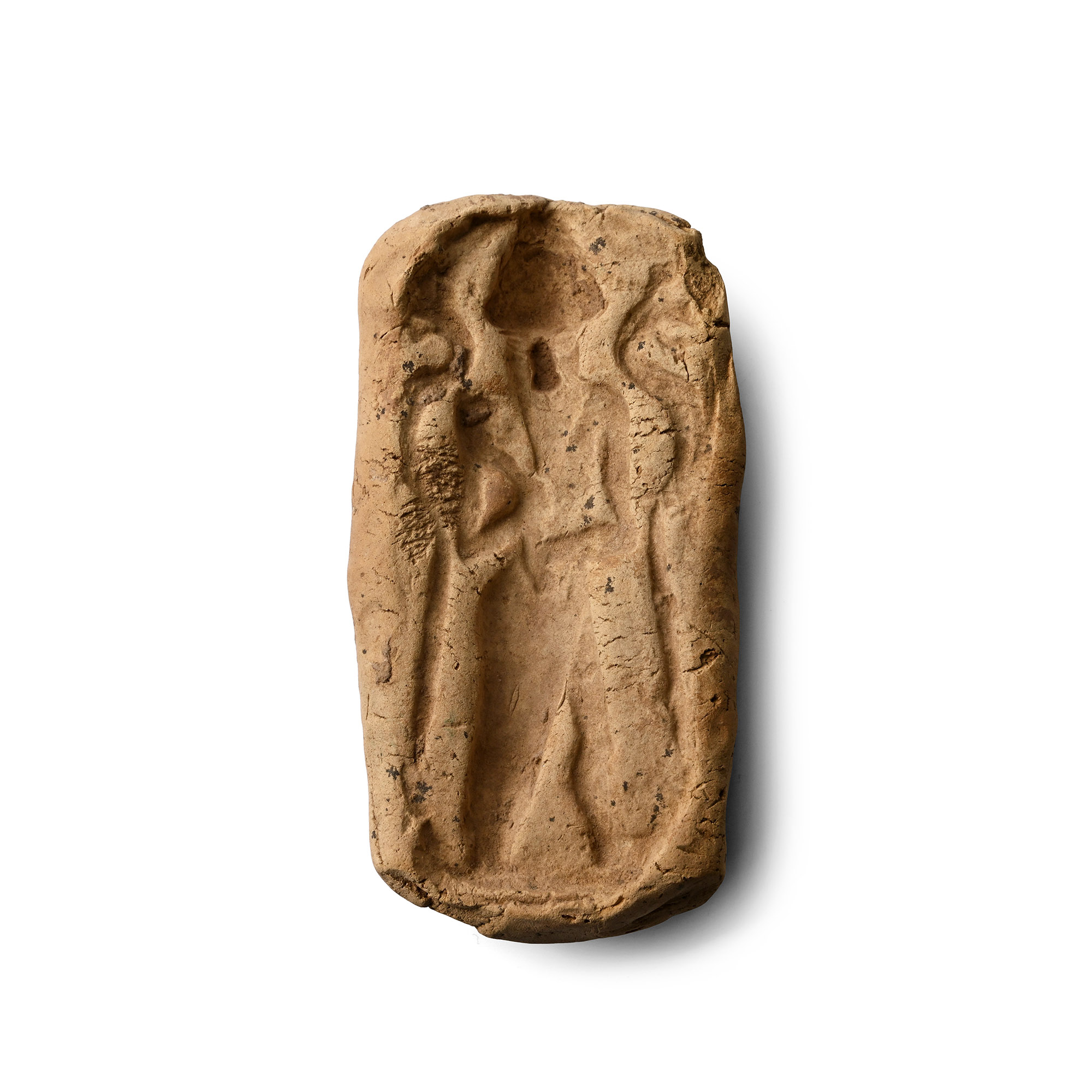 Old Babylonian Terracotta Mould for a Zababa Idol
