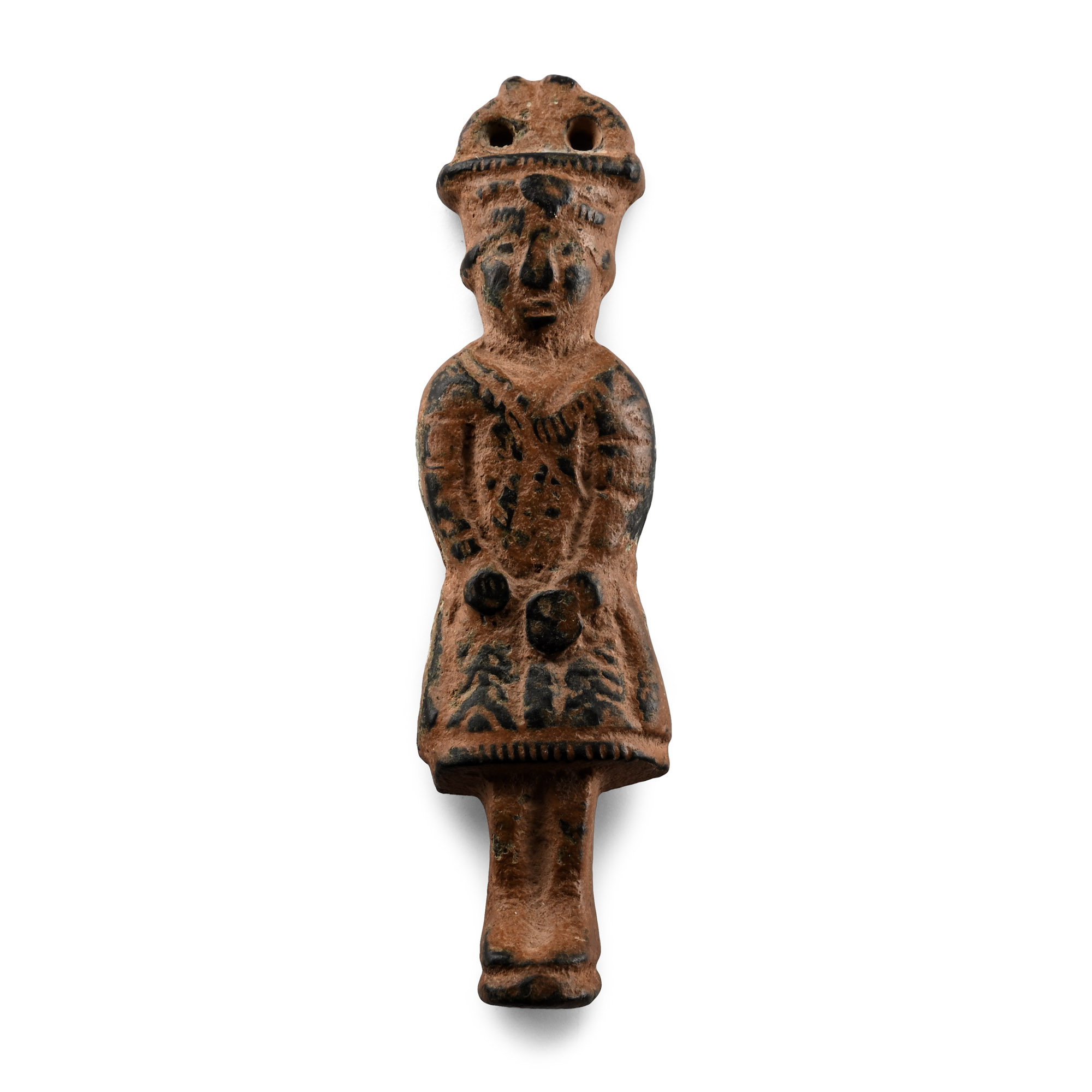Western Asiatic Bronze Standing Figure Mount