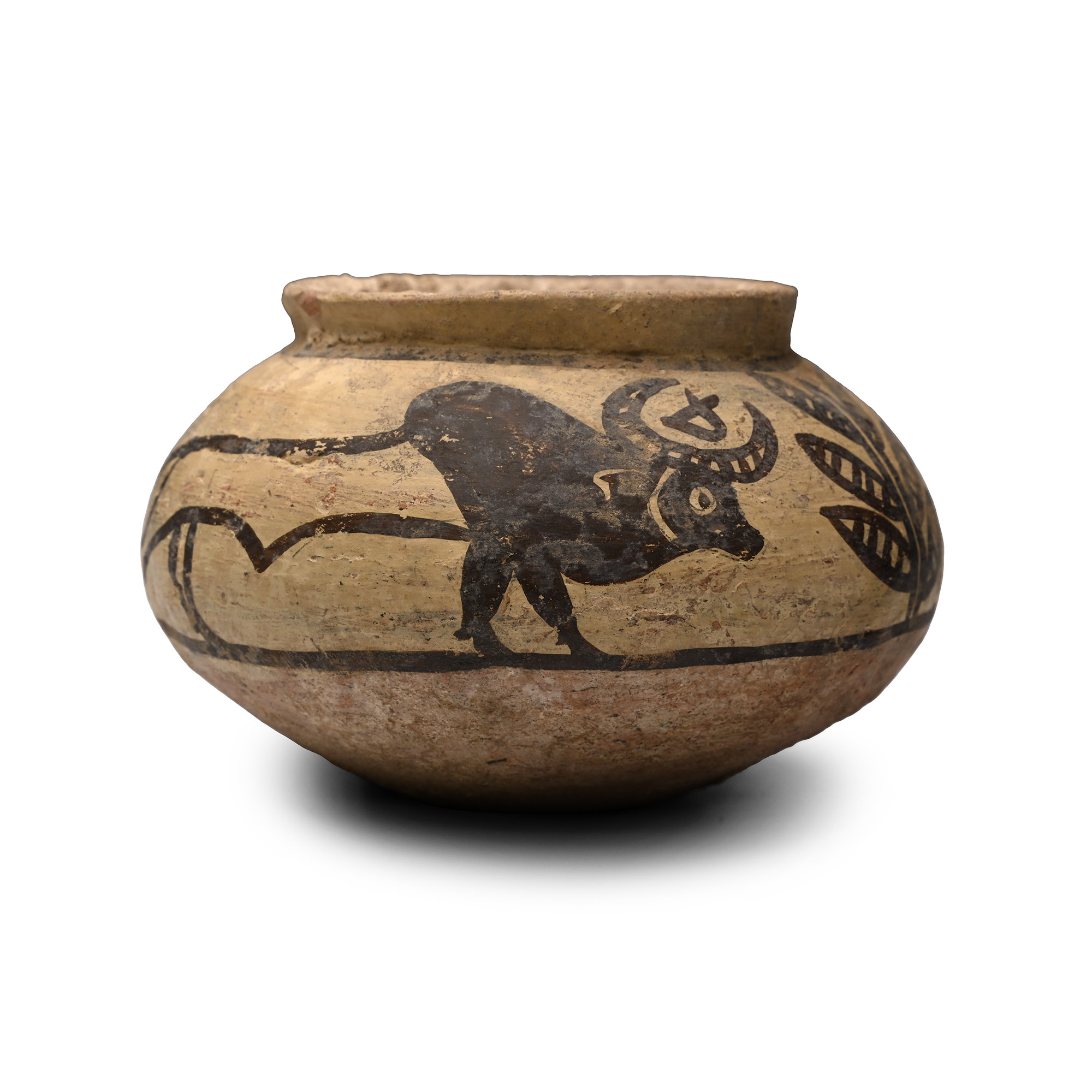 Indus Valley Mehrgarh Terracotta Vessel with Animals