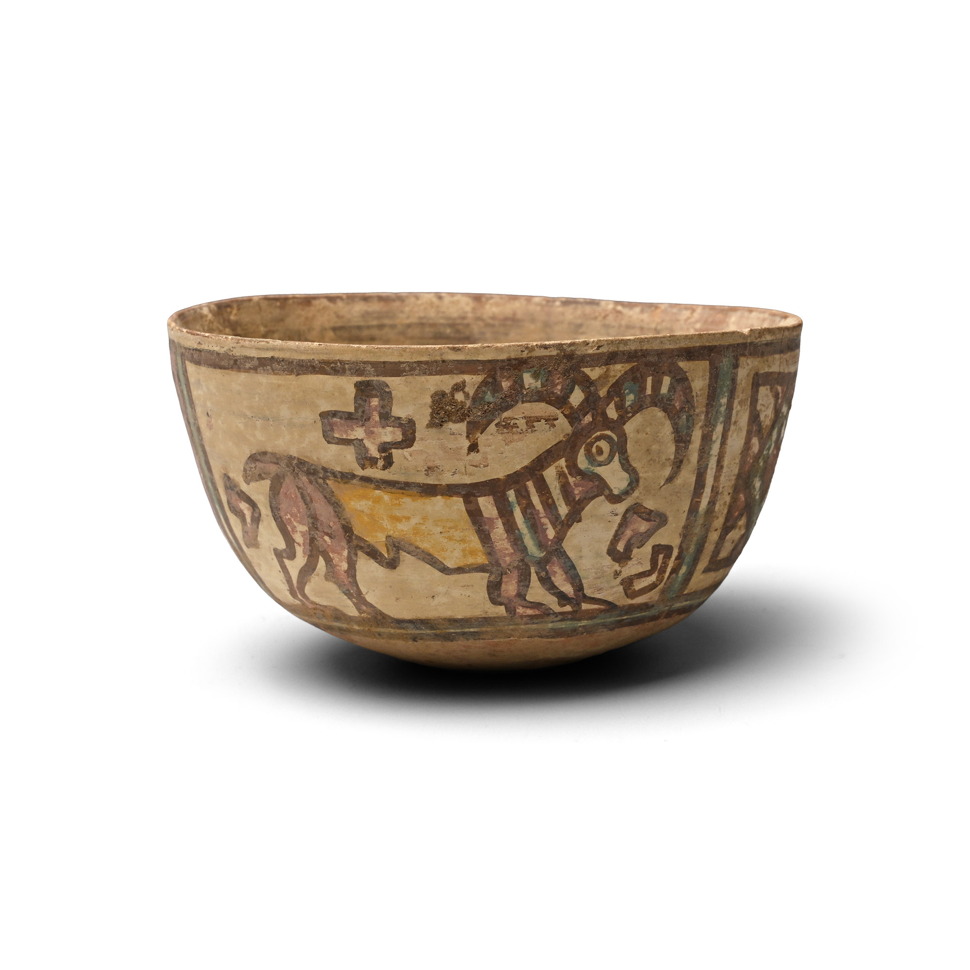 Indus Valley Mehrgarh Terracotta Vessel with Animals