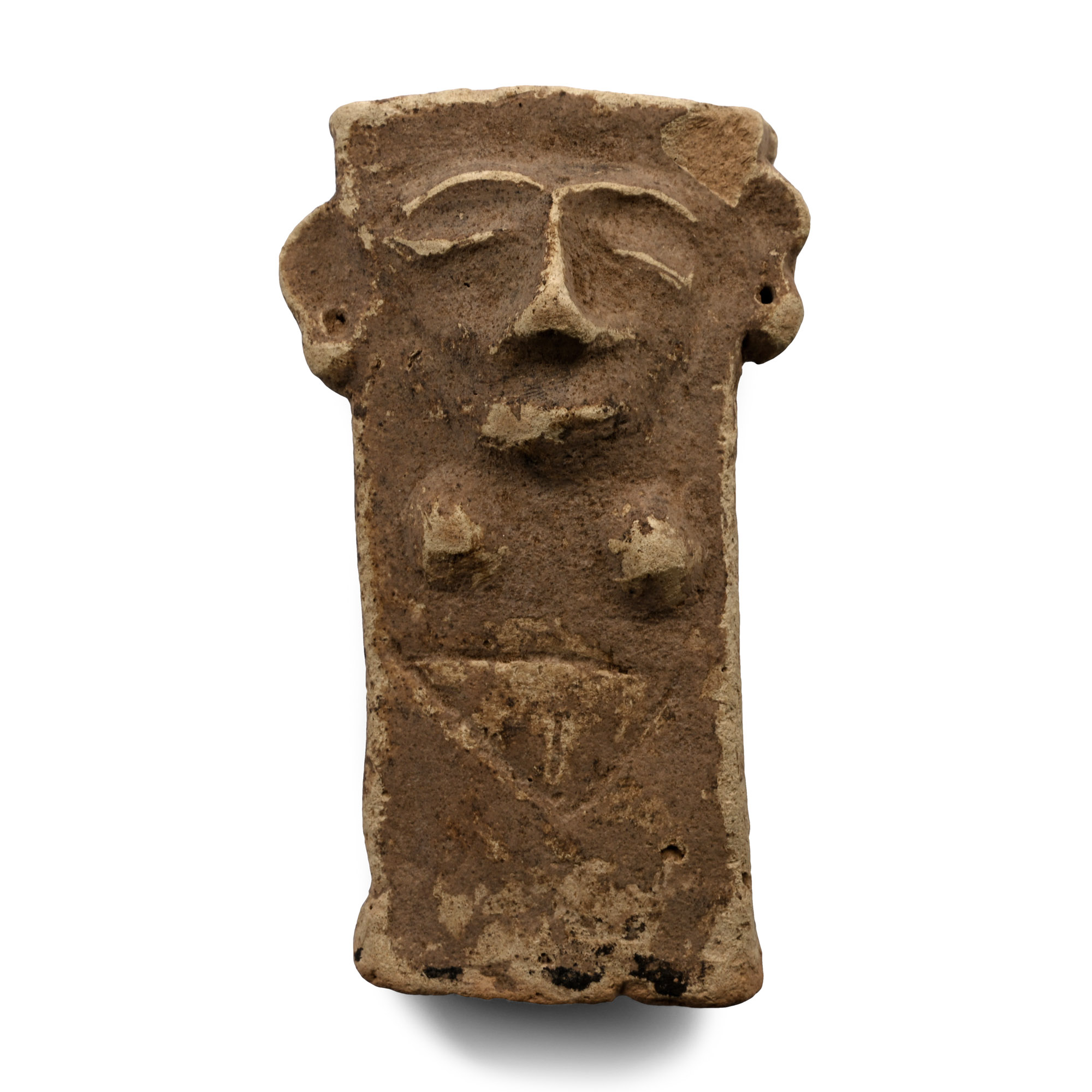 Old Babylonian Terracotta Female Anthropomorphic Jug Handle