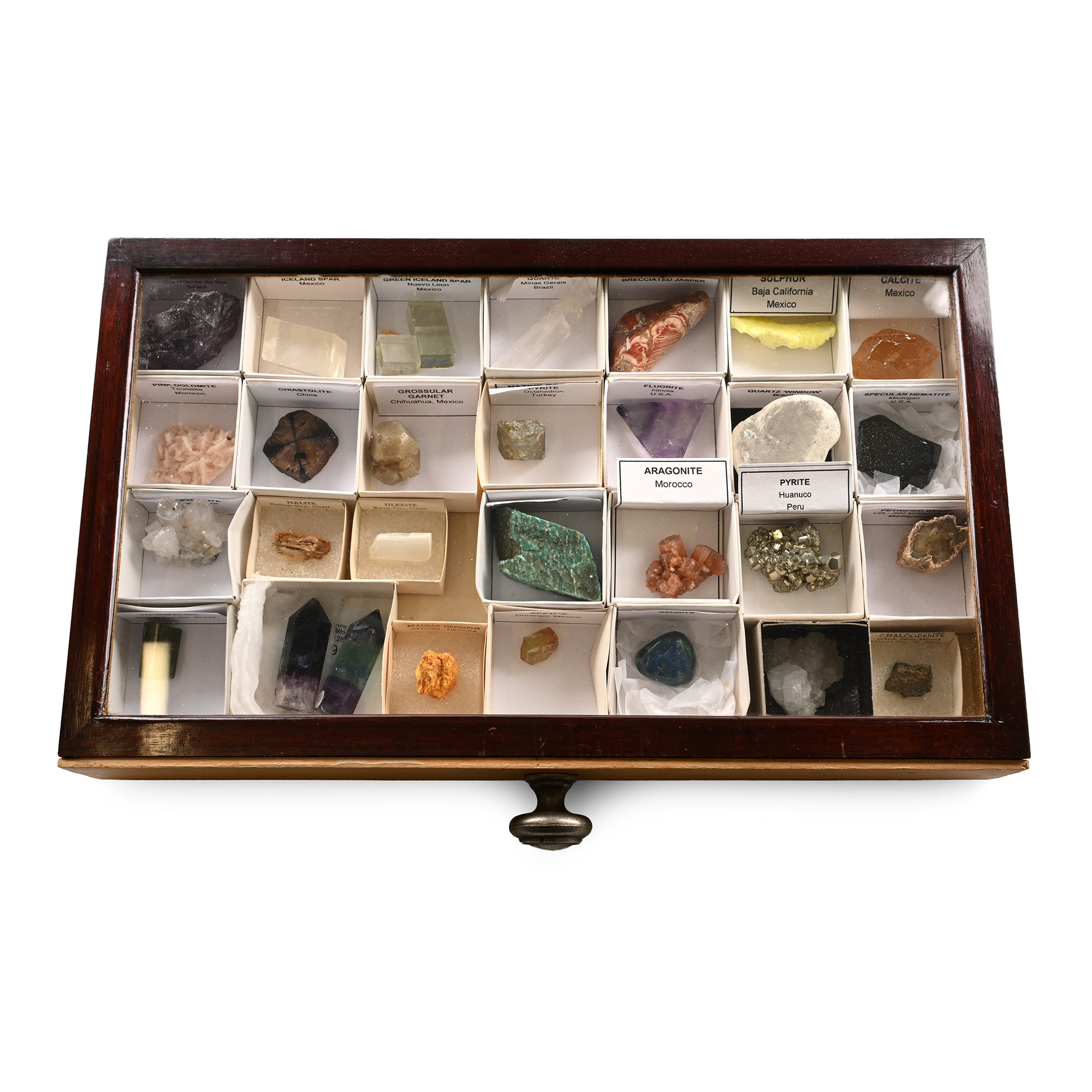 Tray of Mineral Specimens