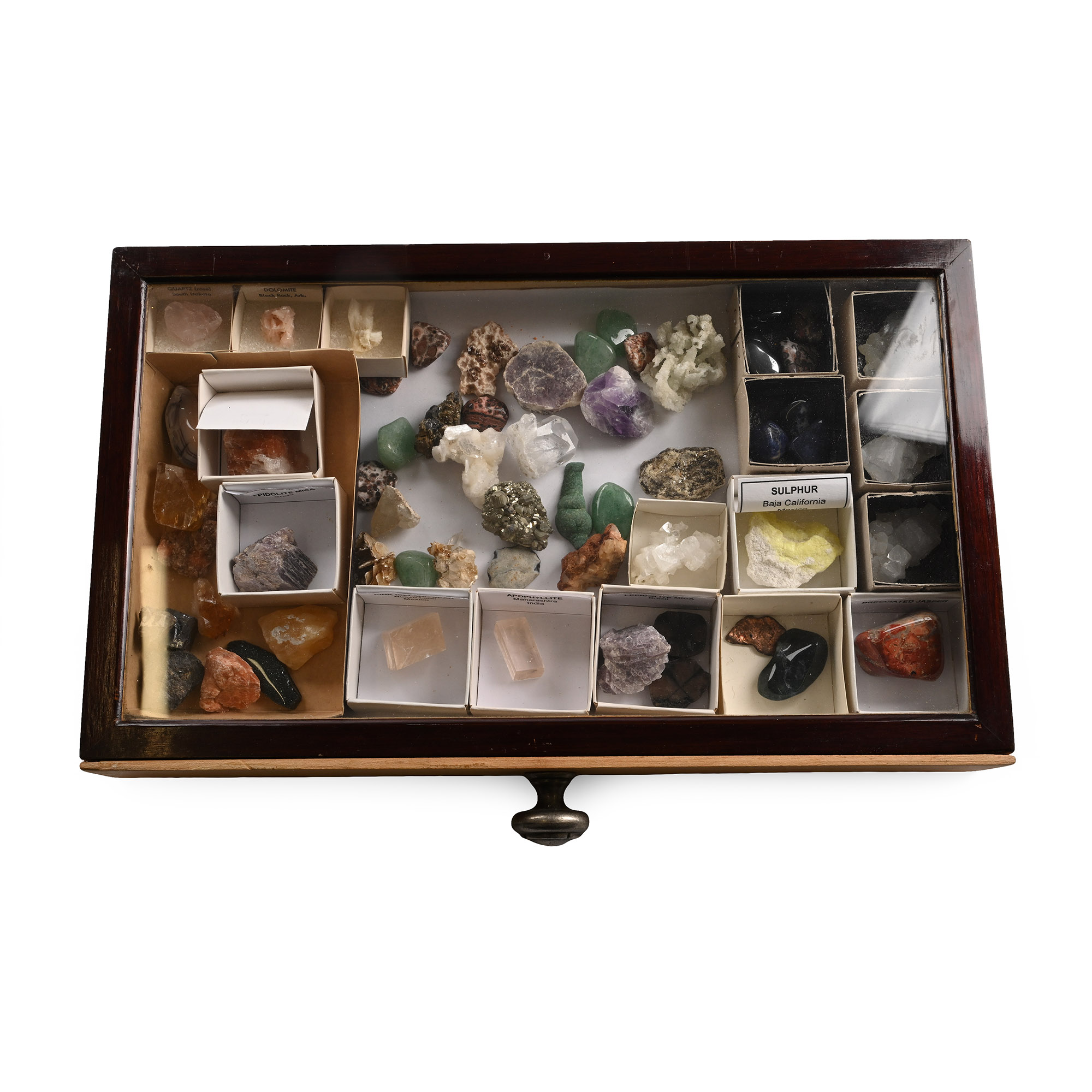 Tray of Mineral Specimens