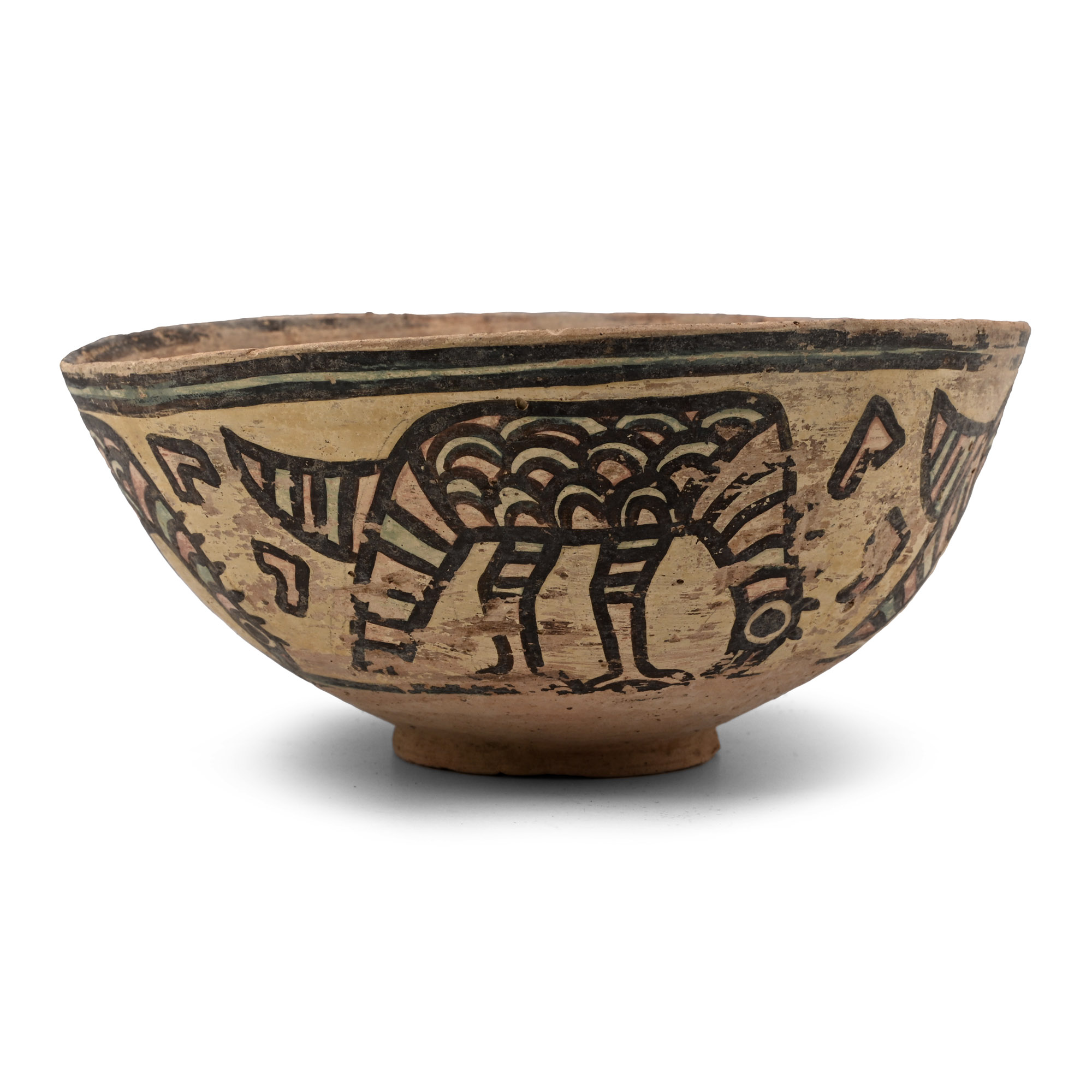 Indus Valley Mehrgarh Terracotta Vessel with Birds