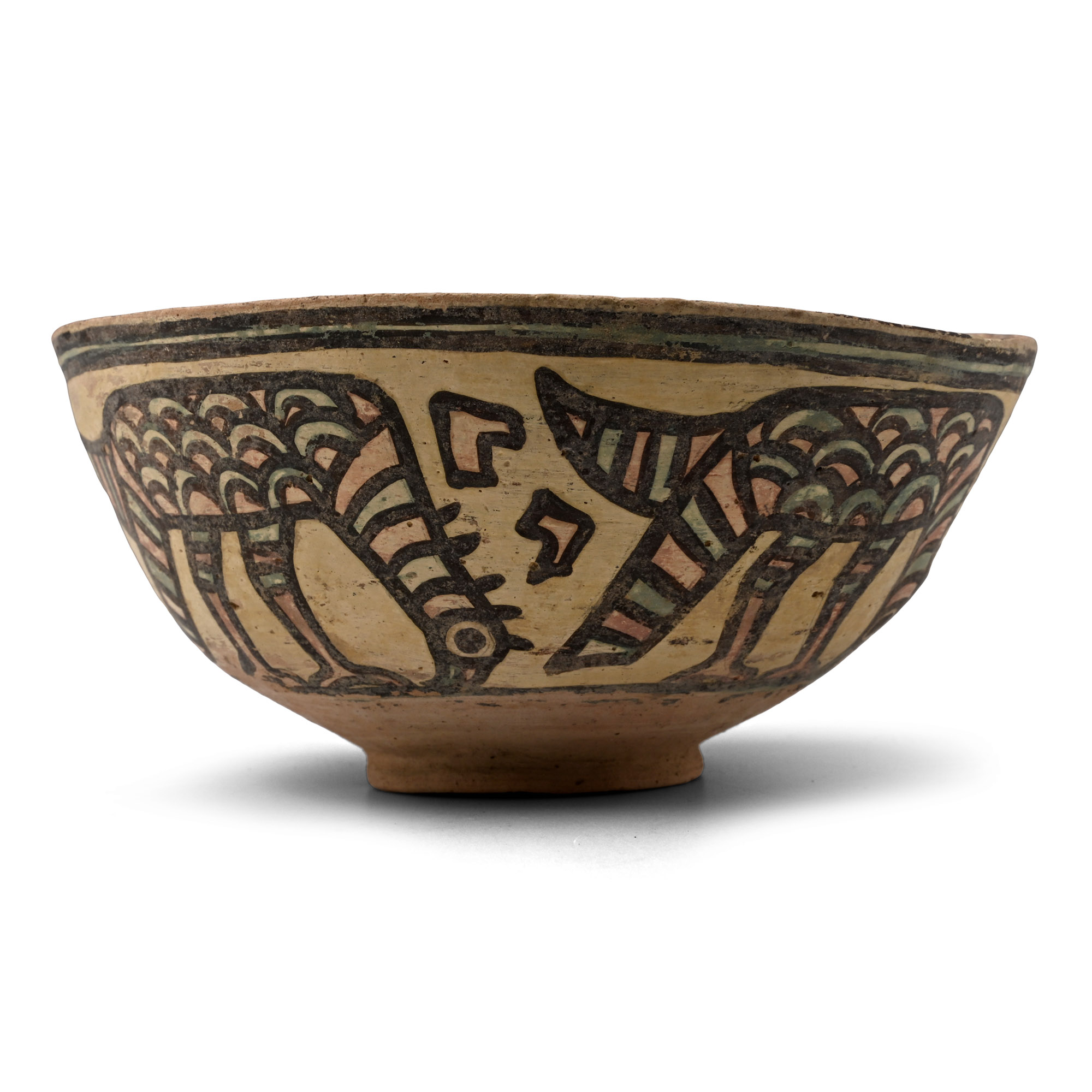 Indus Valley Mehrgarh Terracotta Vessel with Birds