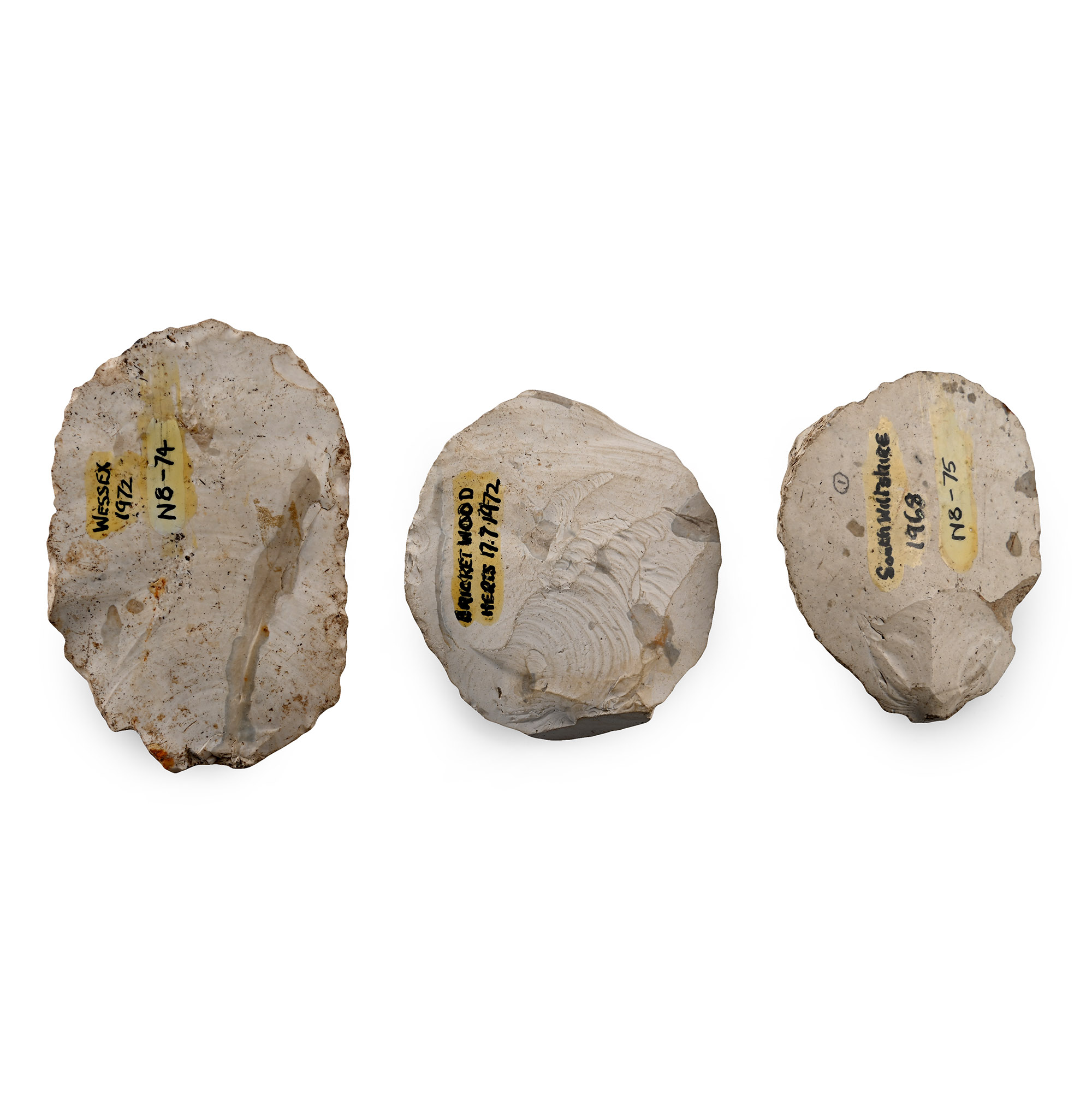 Stone Age Flint Scraper Group