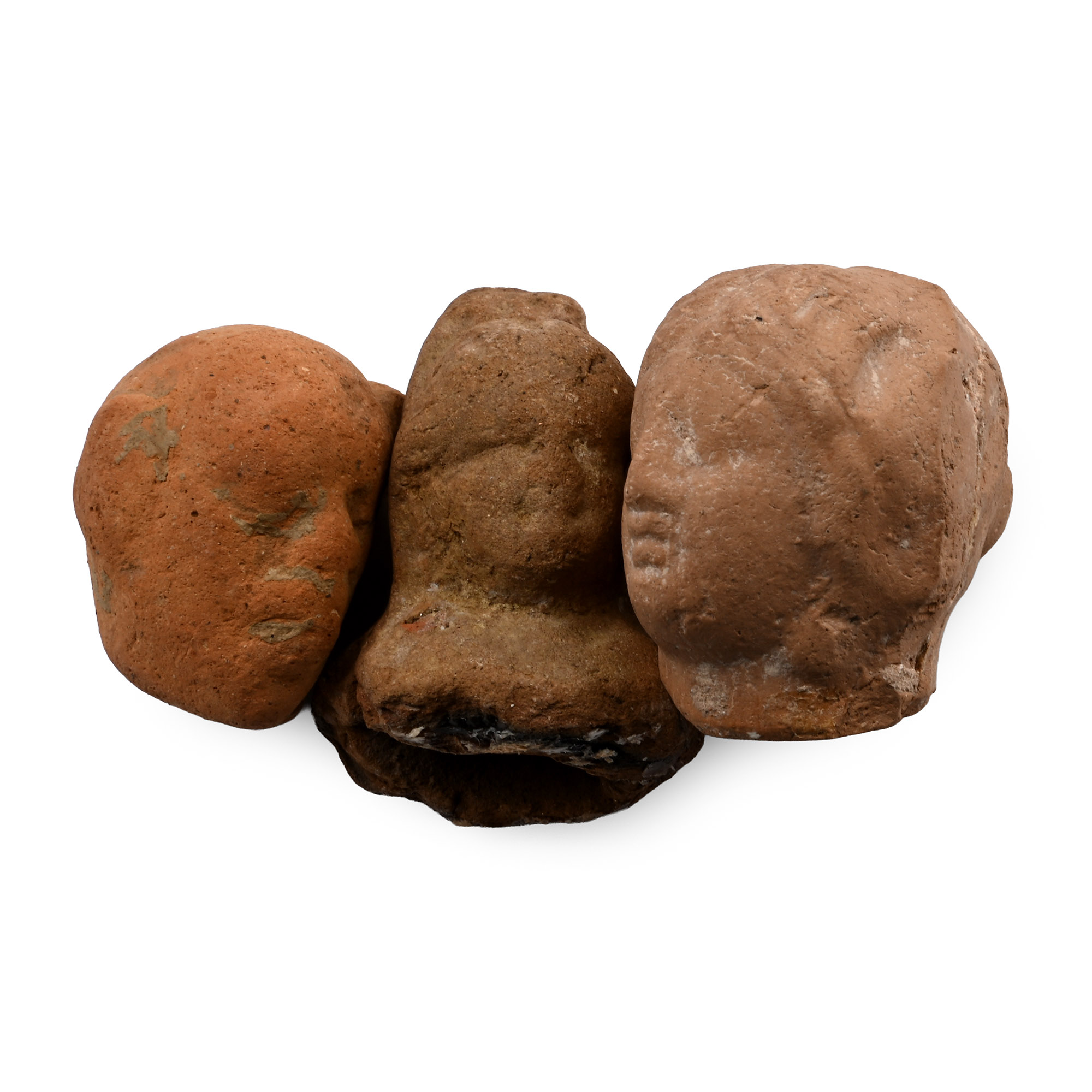 Greek Terracotta Head Group