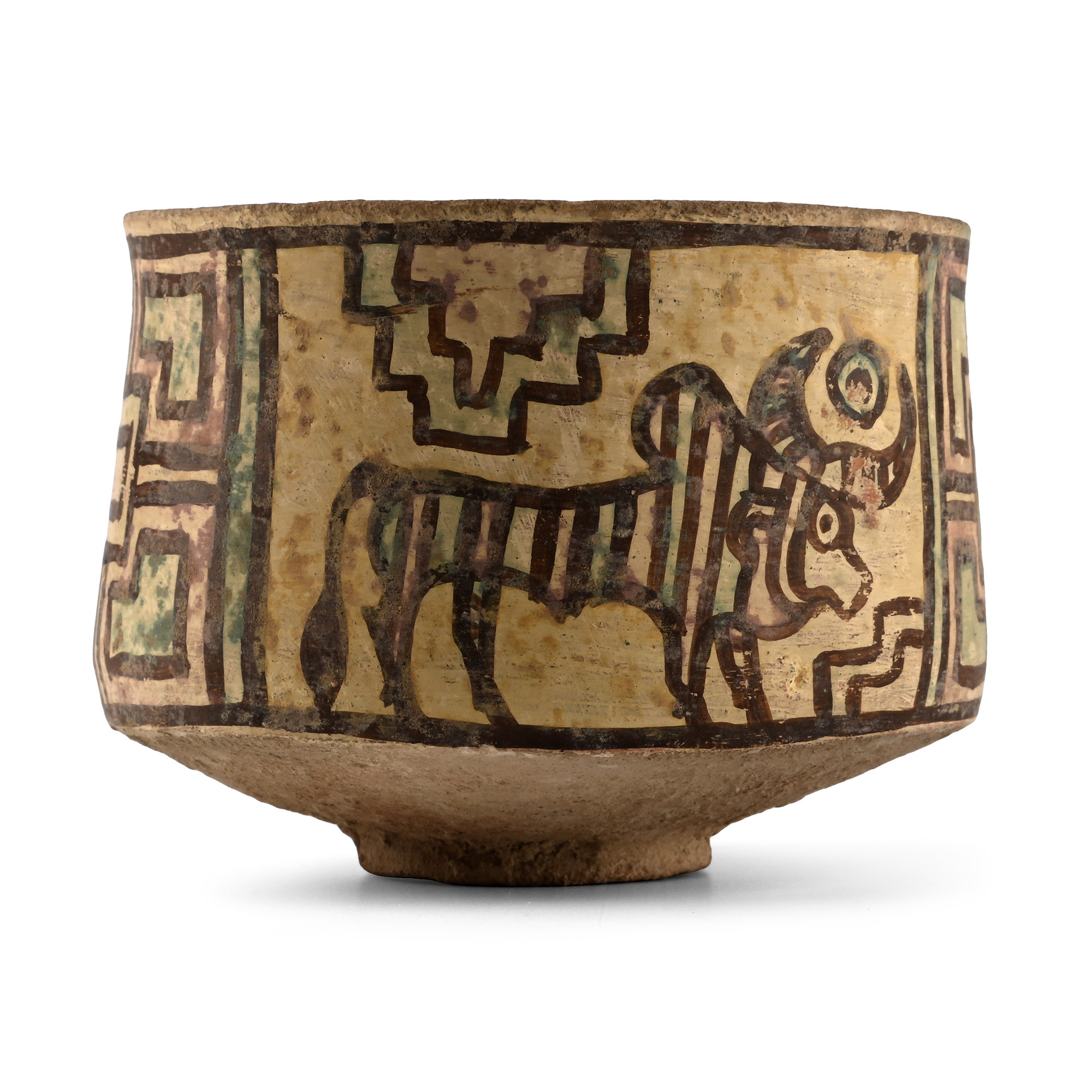 Indus Valley Mehrgarh Terracotta Cup with Animals