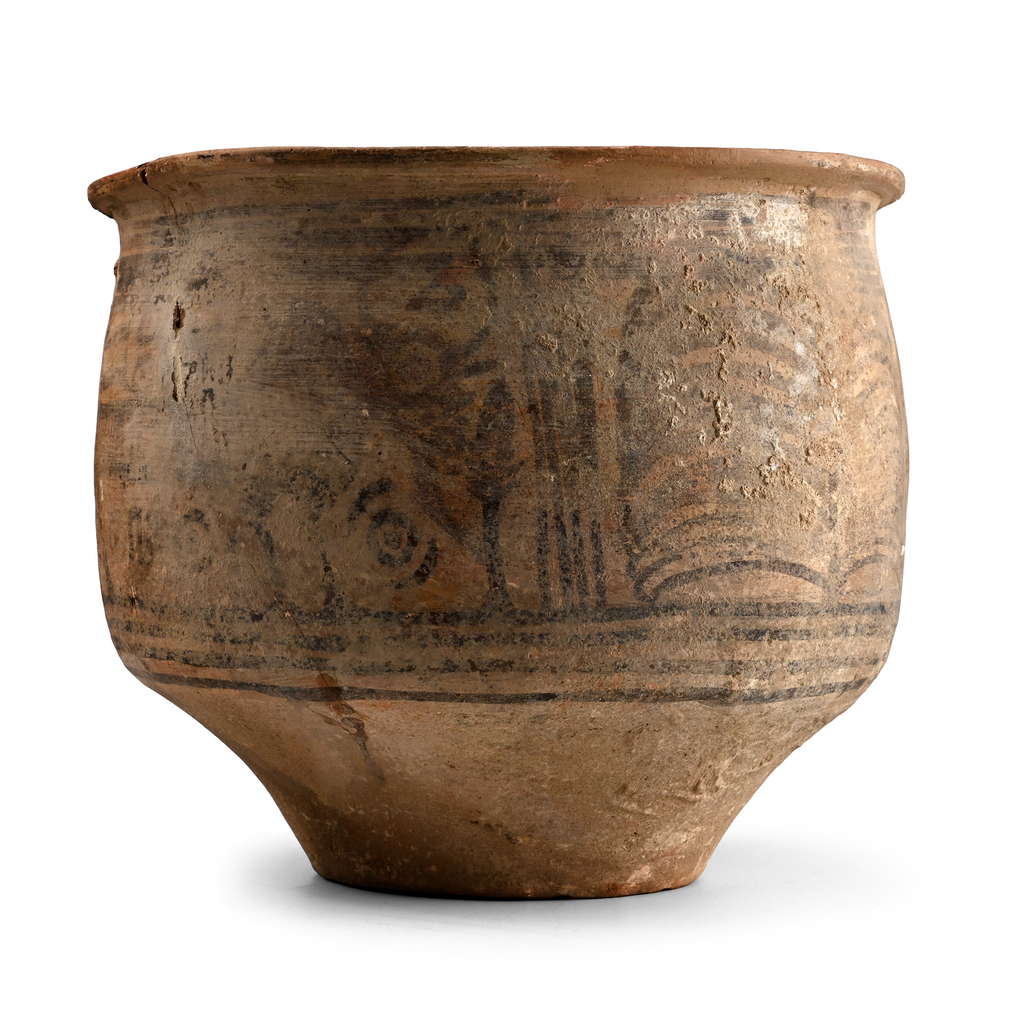 Large Indus Valley Mehrgarh Terracotta Storage Vessel