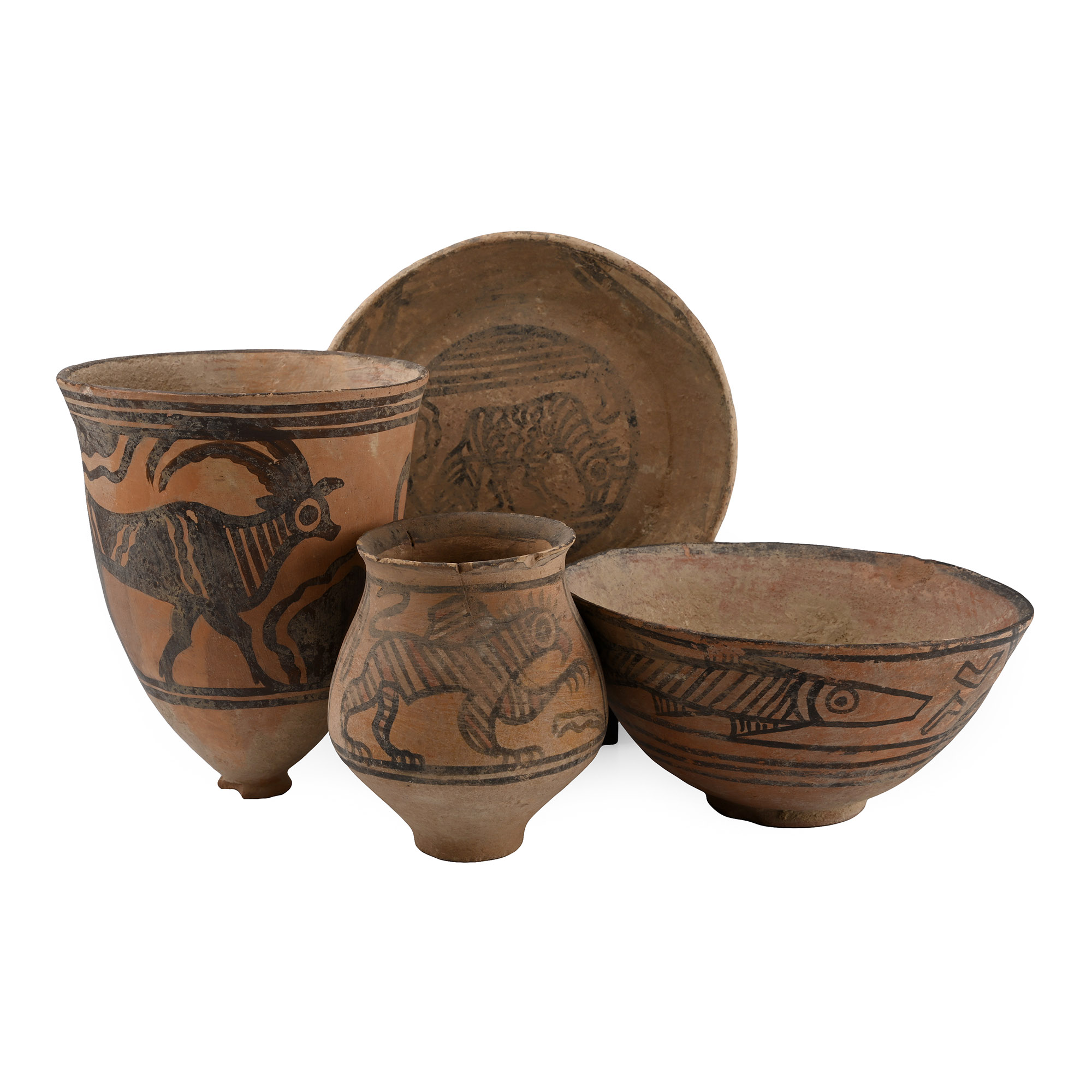Indus Valley Mehrgarh Terracotta Vessel Group