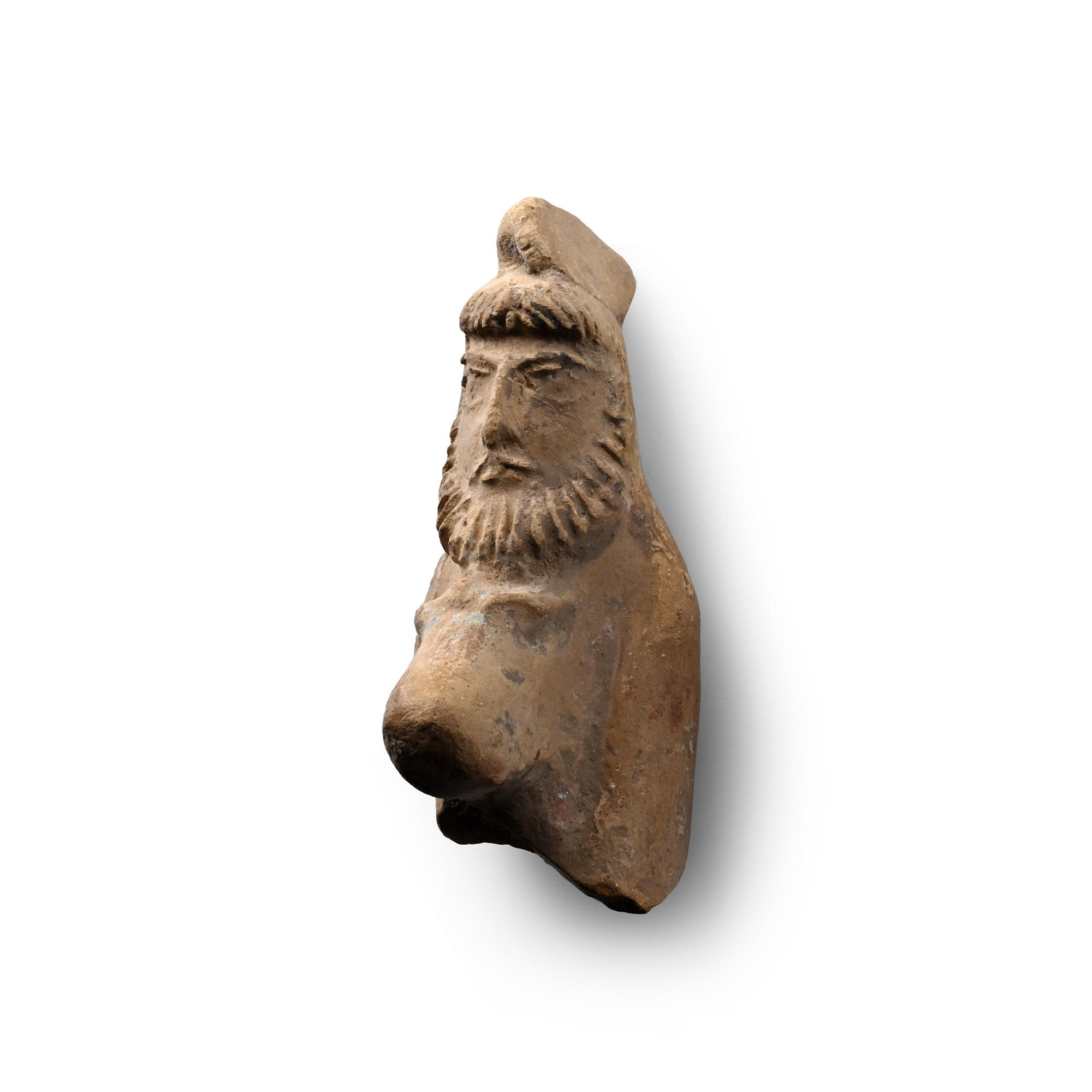 Parthian Terracotta Warrior Bust Fragment
