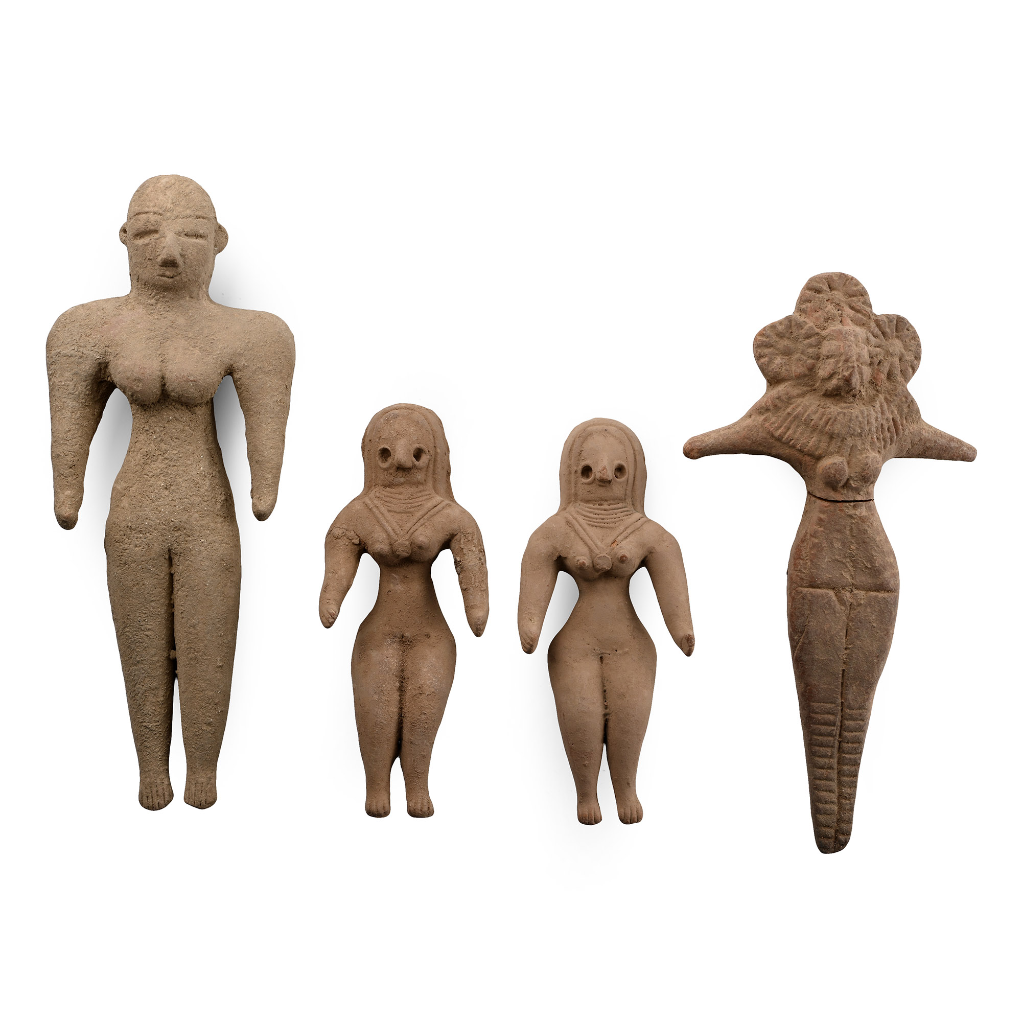 Indus Valley Style Terracotta Idol Group