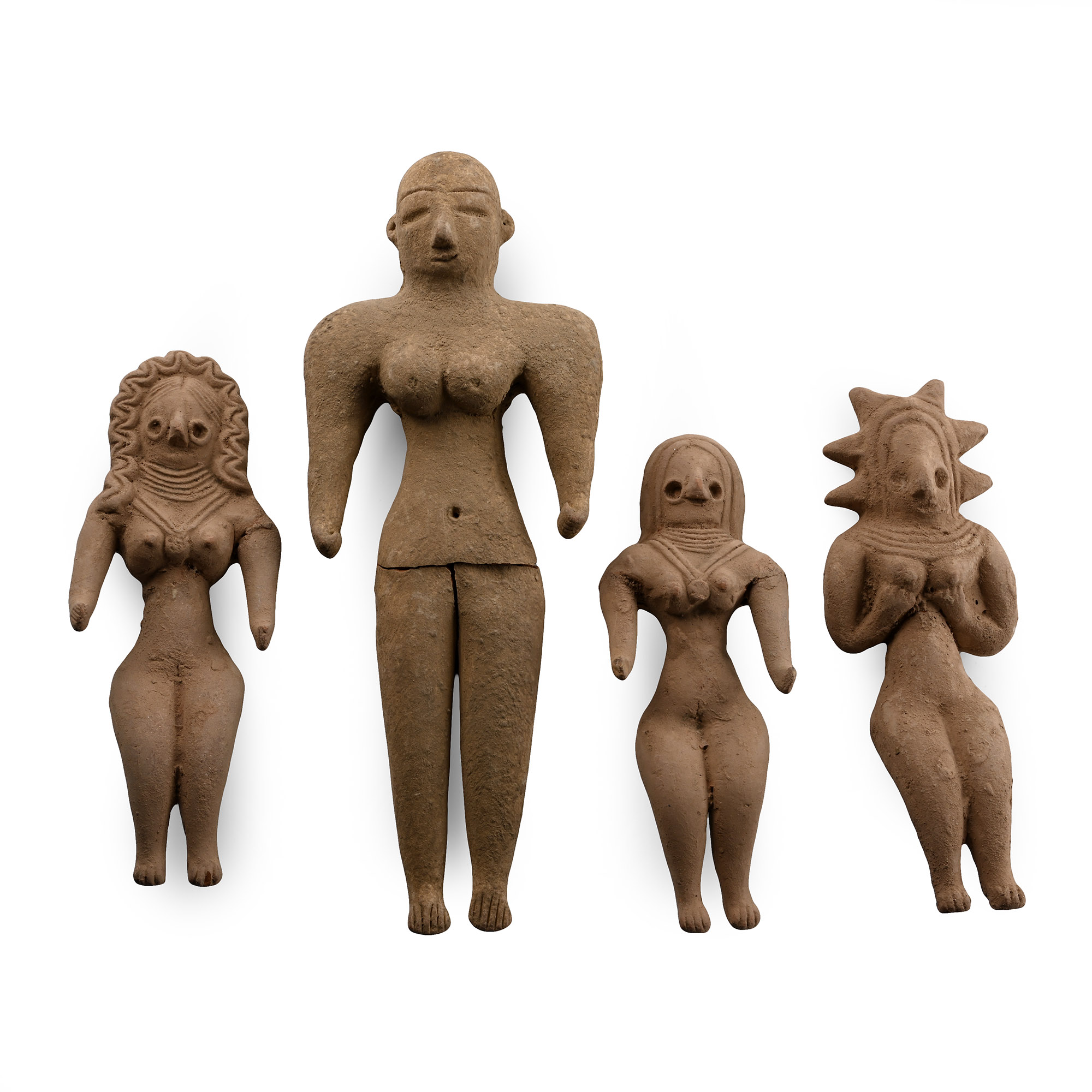 Indus Valley Style Terracotta Idol Group