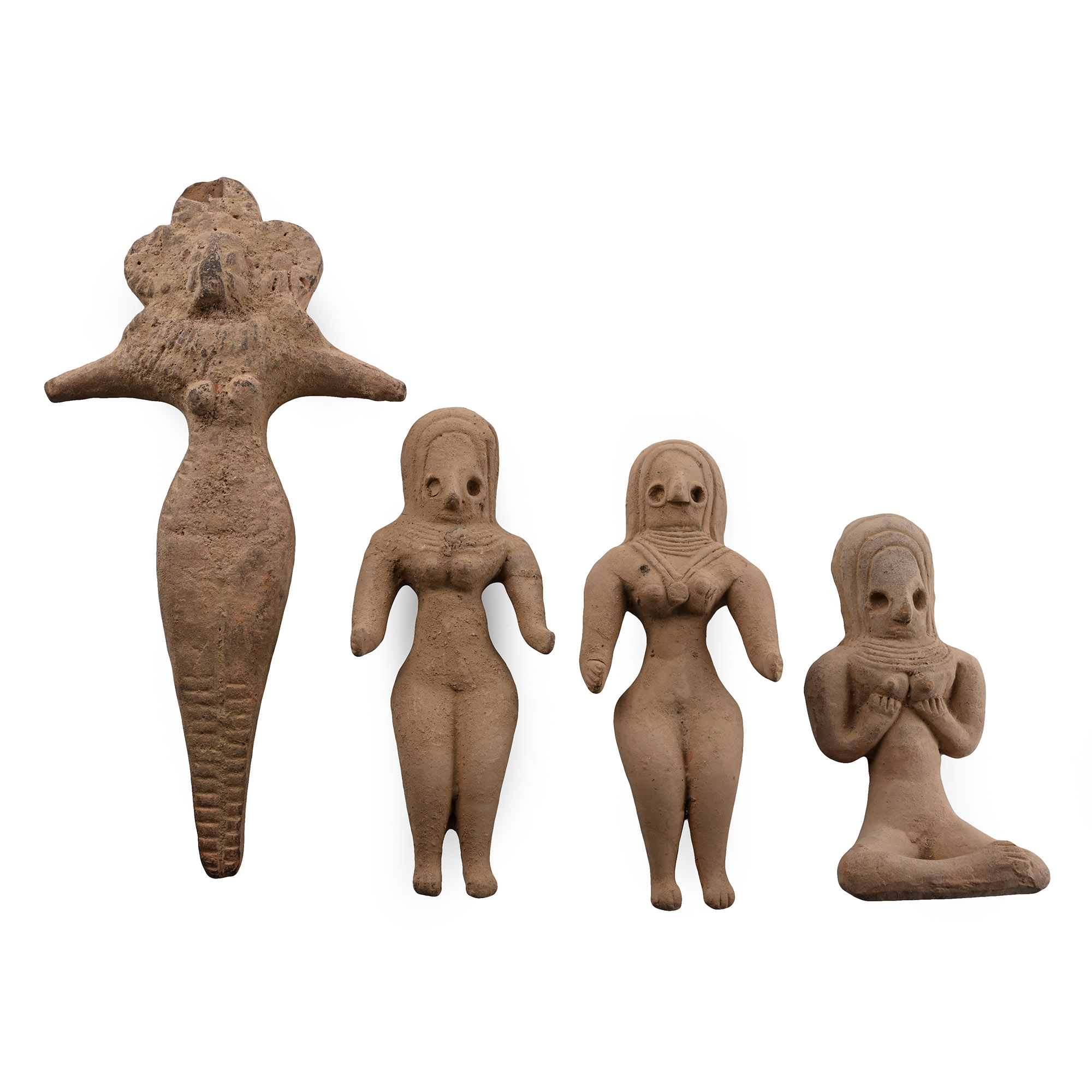 Indus Valley Style Terracotta Idol Group