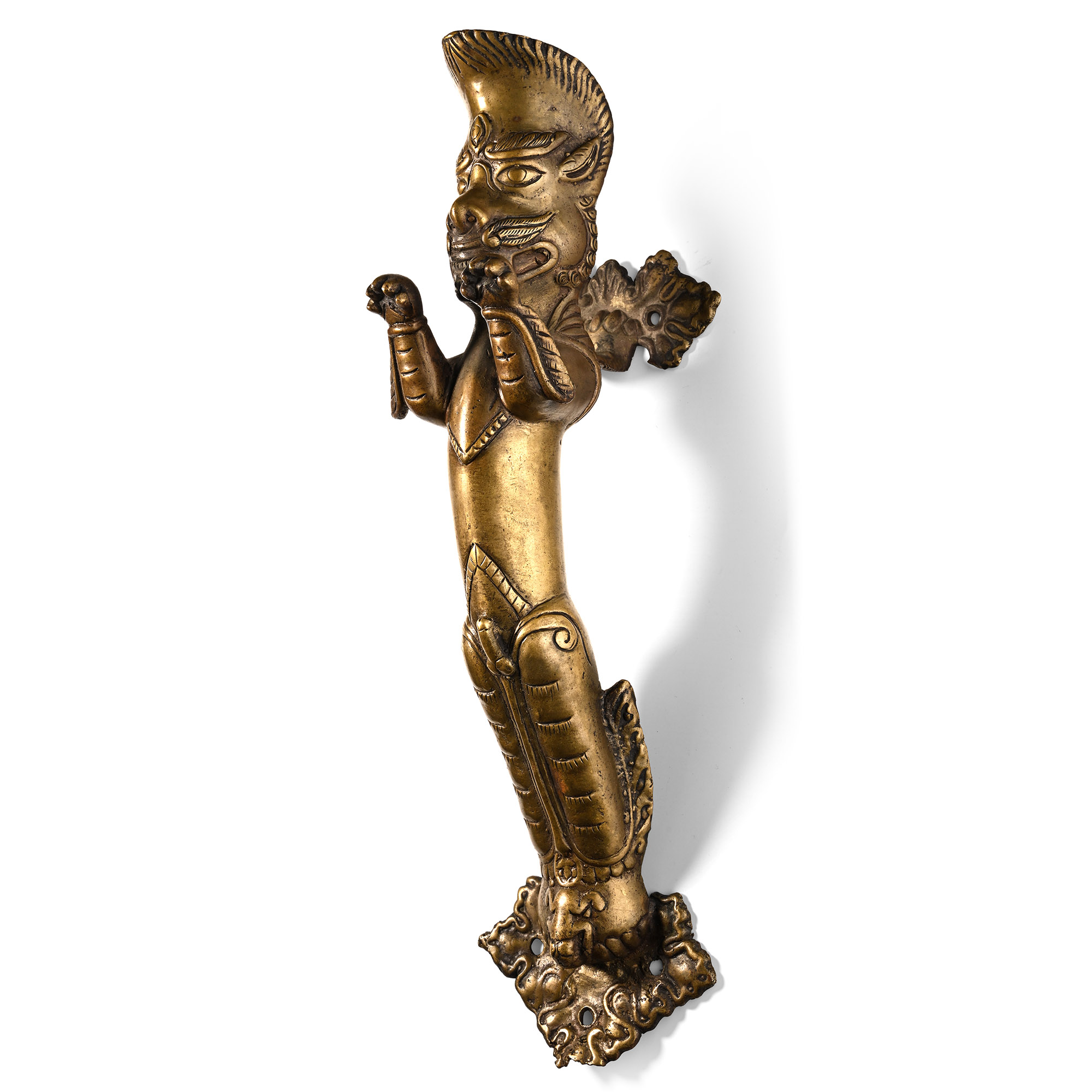 Southern Asian Bronze Mythical Beast Door Handle