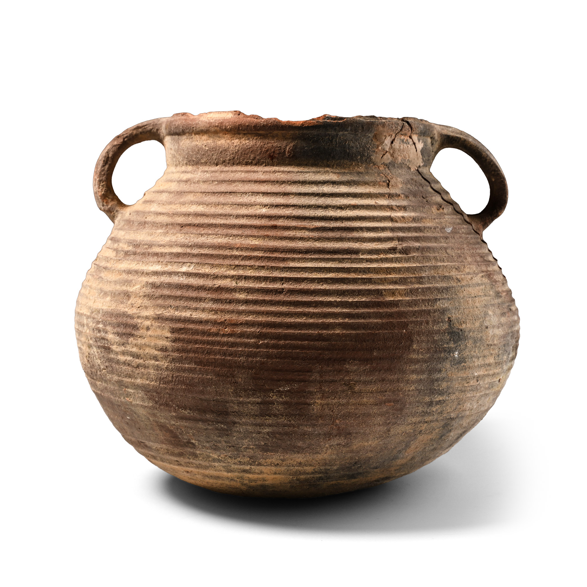 Nabataean Terracotta Ribbed Jar