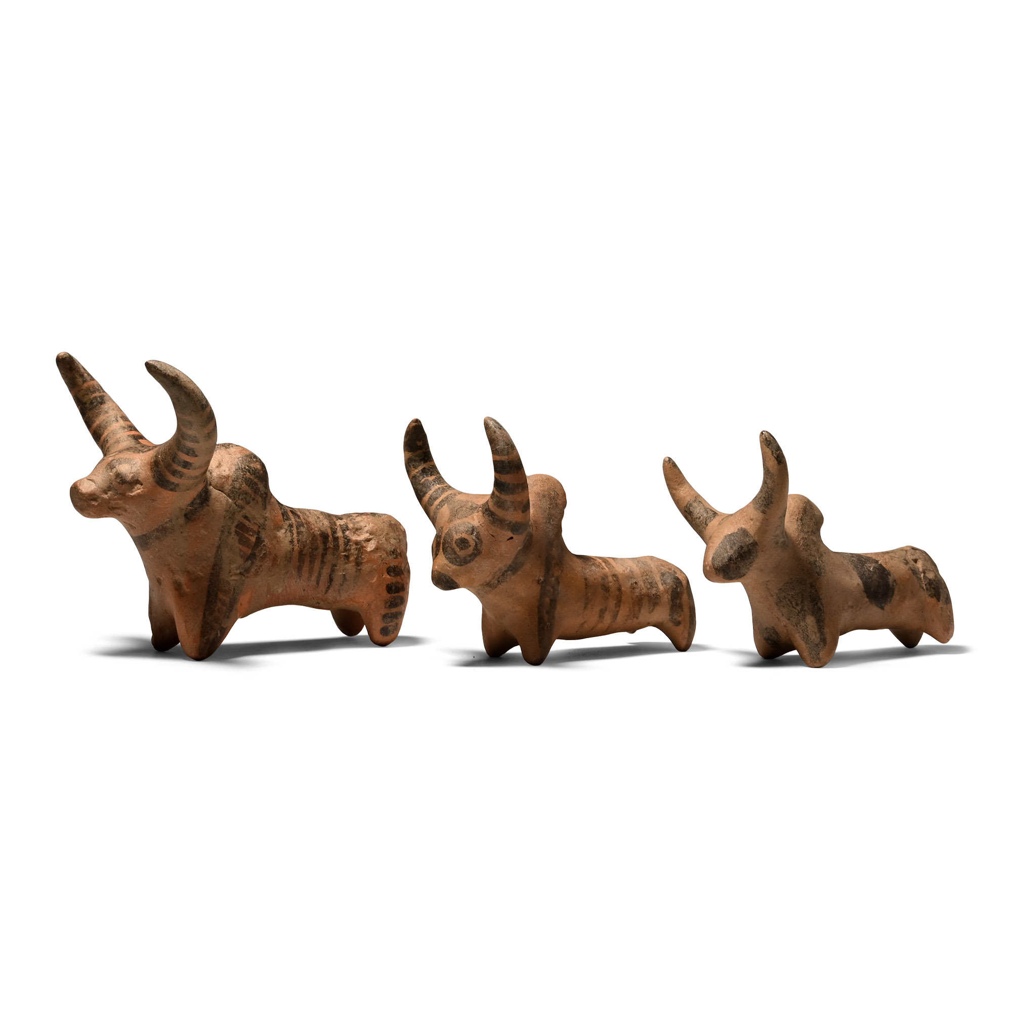 Indus Valley Style Terracotta Bull Group