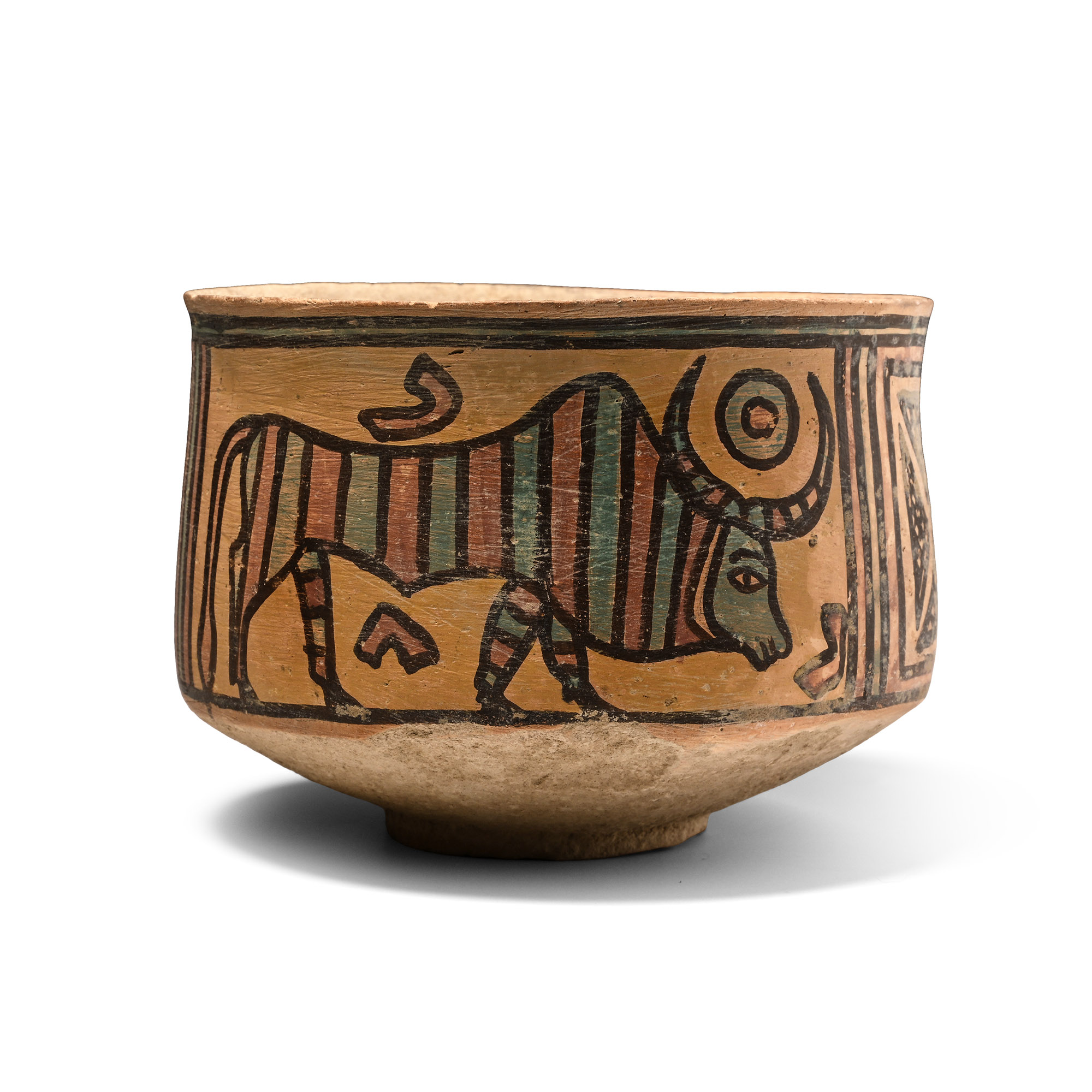 Indus Valley Mehrgarh Terracotta Vessel with Animals