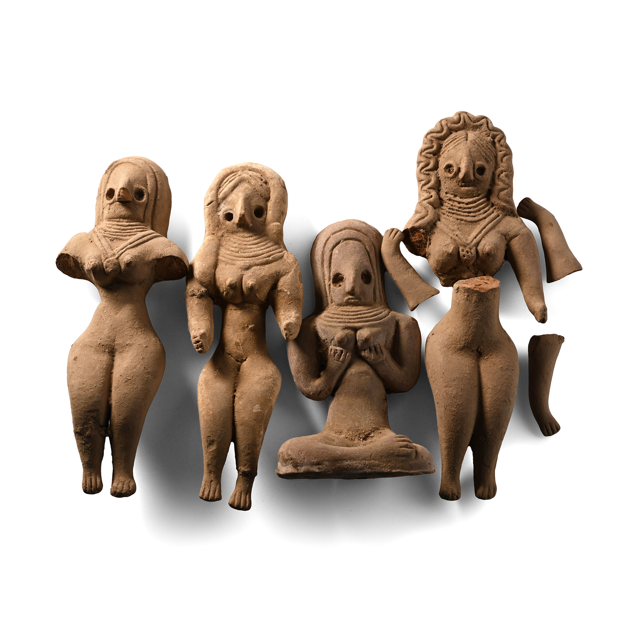 Indus Valley Style 'Mohenjo-Daro' Terracotta Idol Group