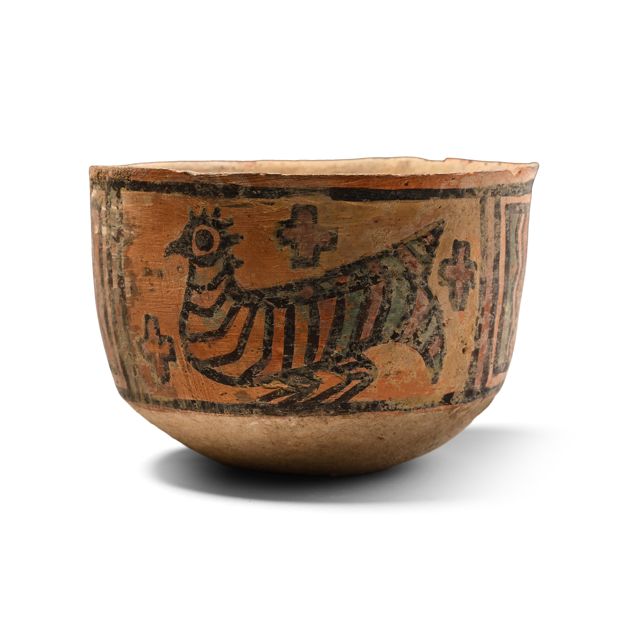 Indus Valley Mehrgarh Terracotta Vessel with Birds
