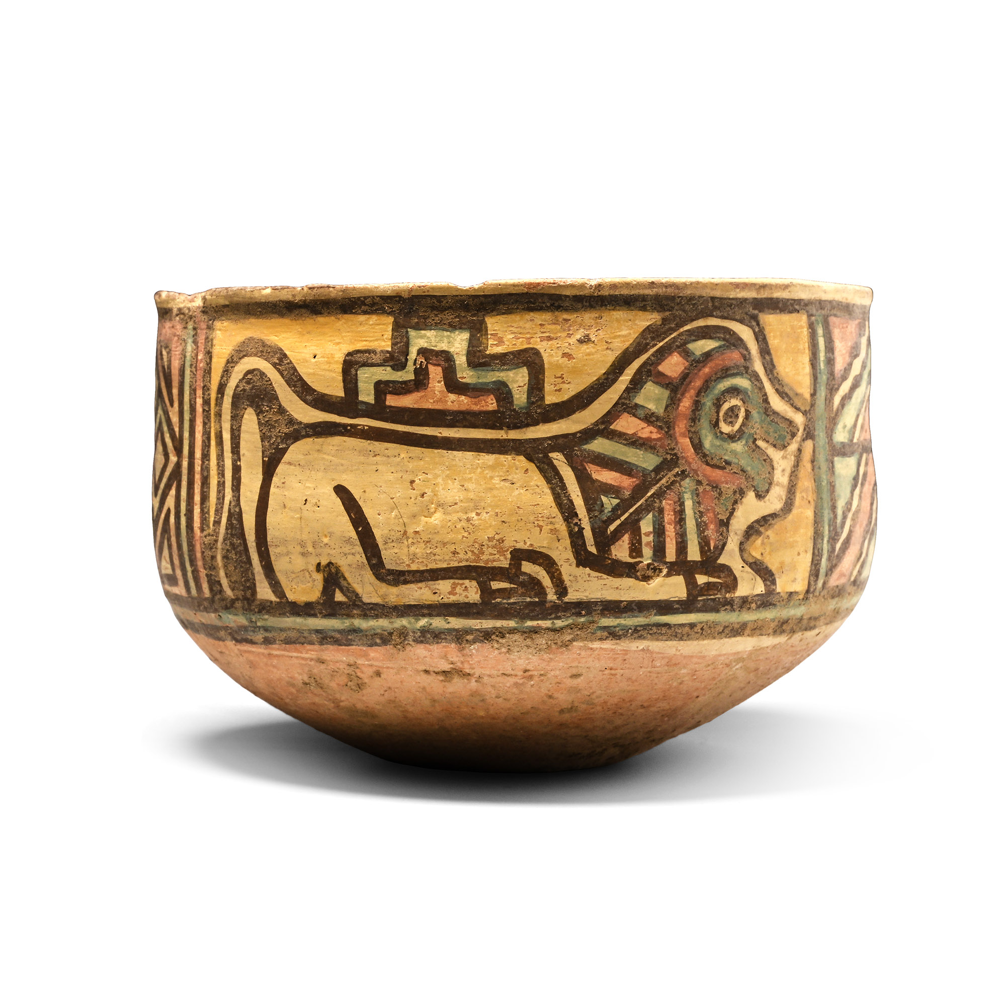 Indus Valley Mehrgarh Terracotta Vessel with Animals