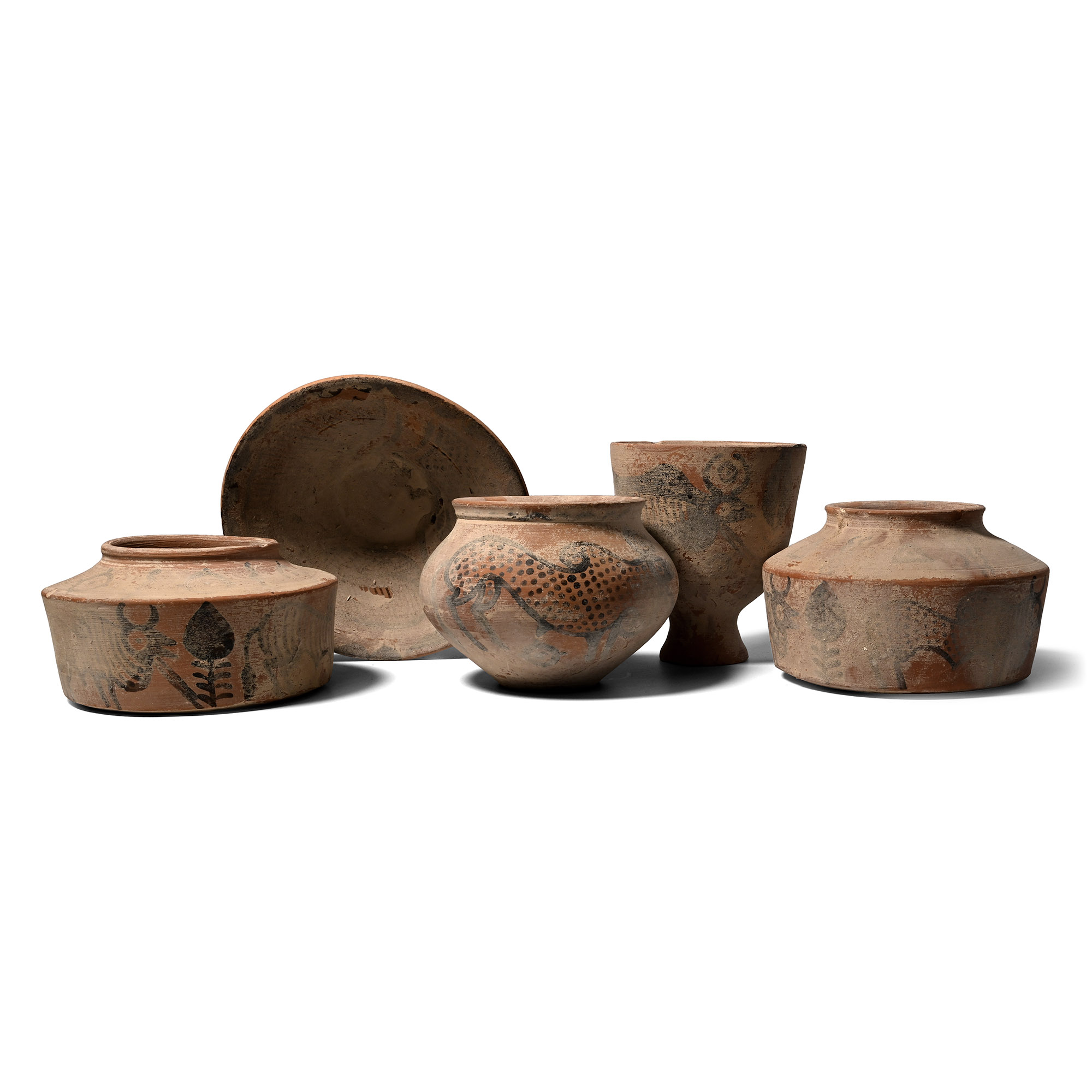 Indus Valley Style Terracotta Vessel Group