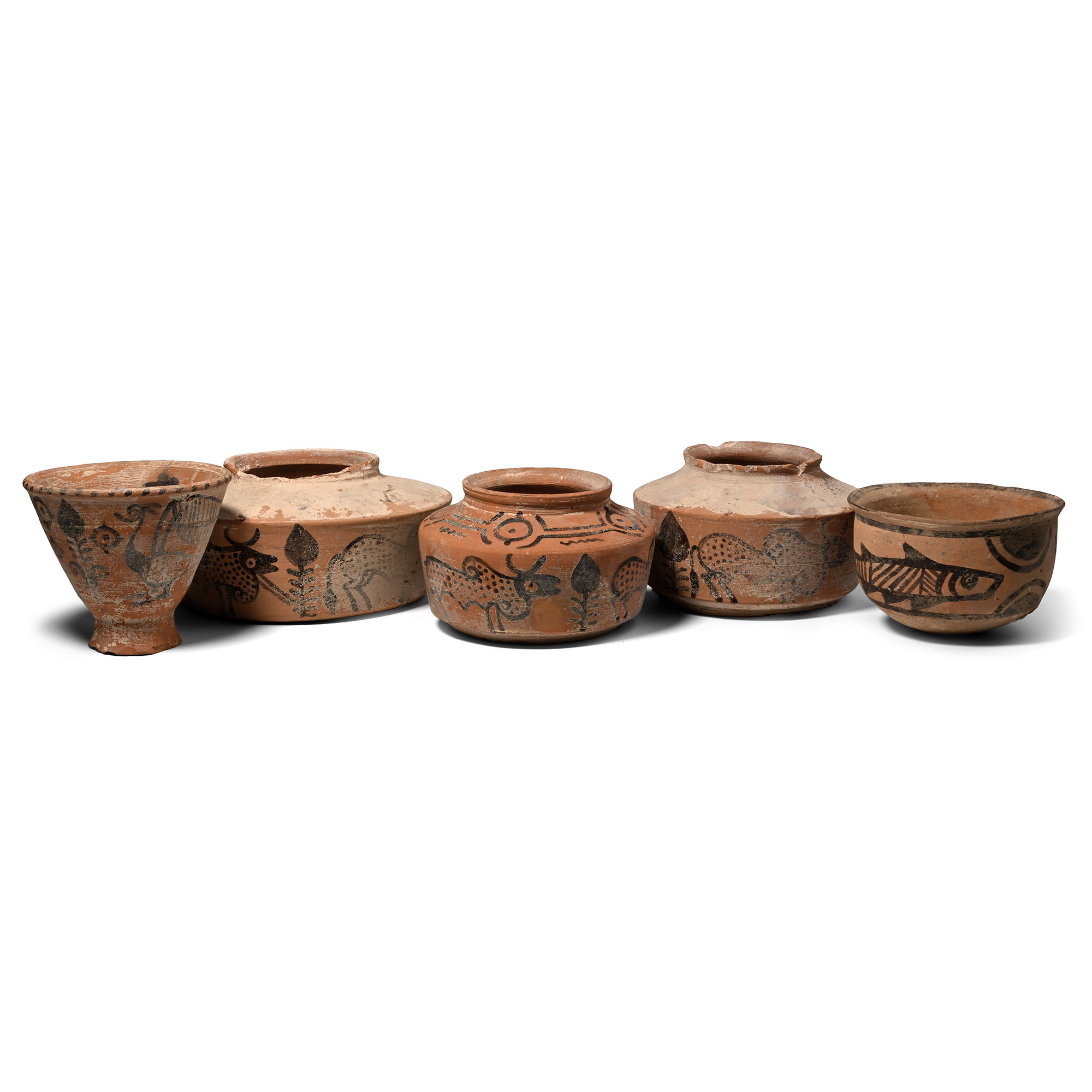 Indus Valley Style Terracotta Vessel Group