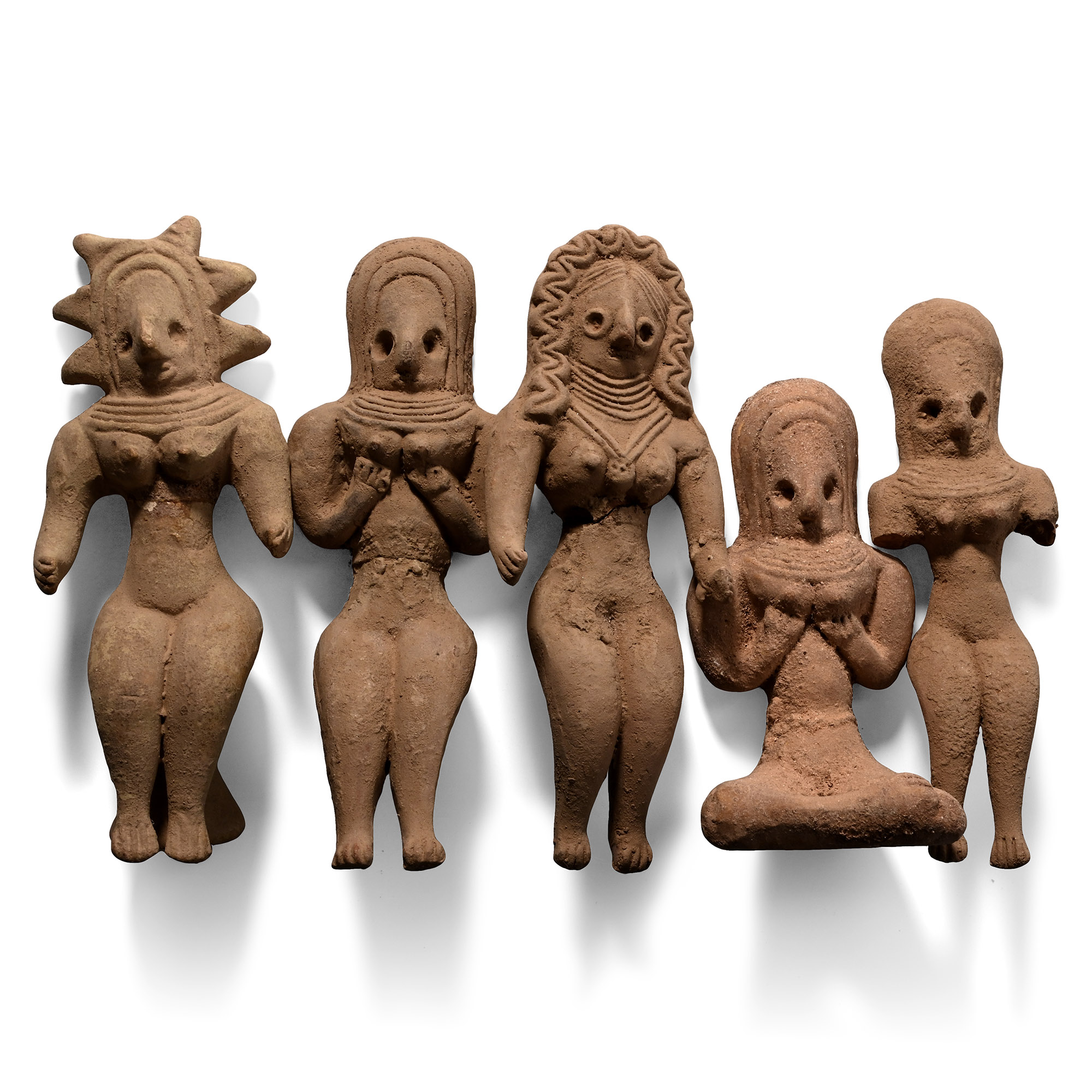 Indus Valley Style Terracotta Idol Group