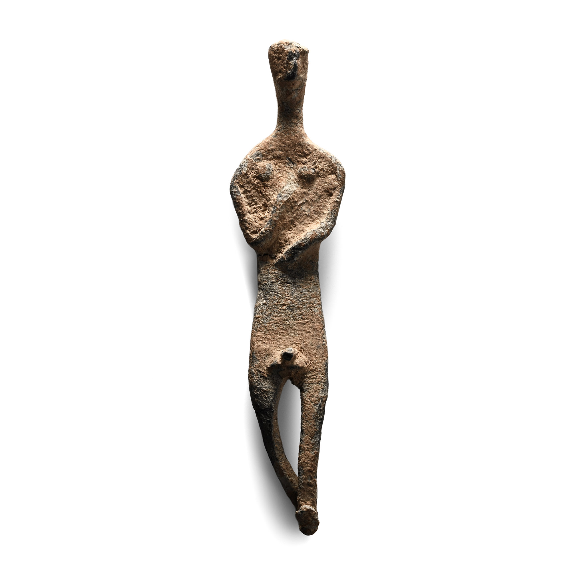 Western Asiatic Lead Male Votive Figure