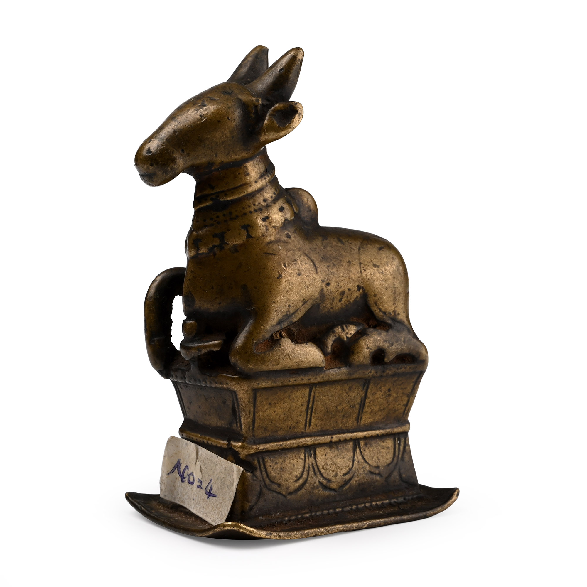 Sacred Copper-alloy Nandi Bull Model