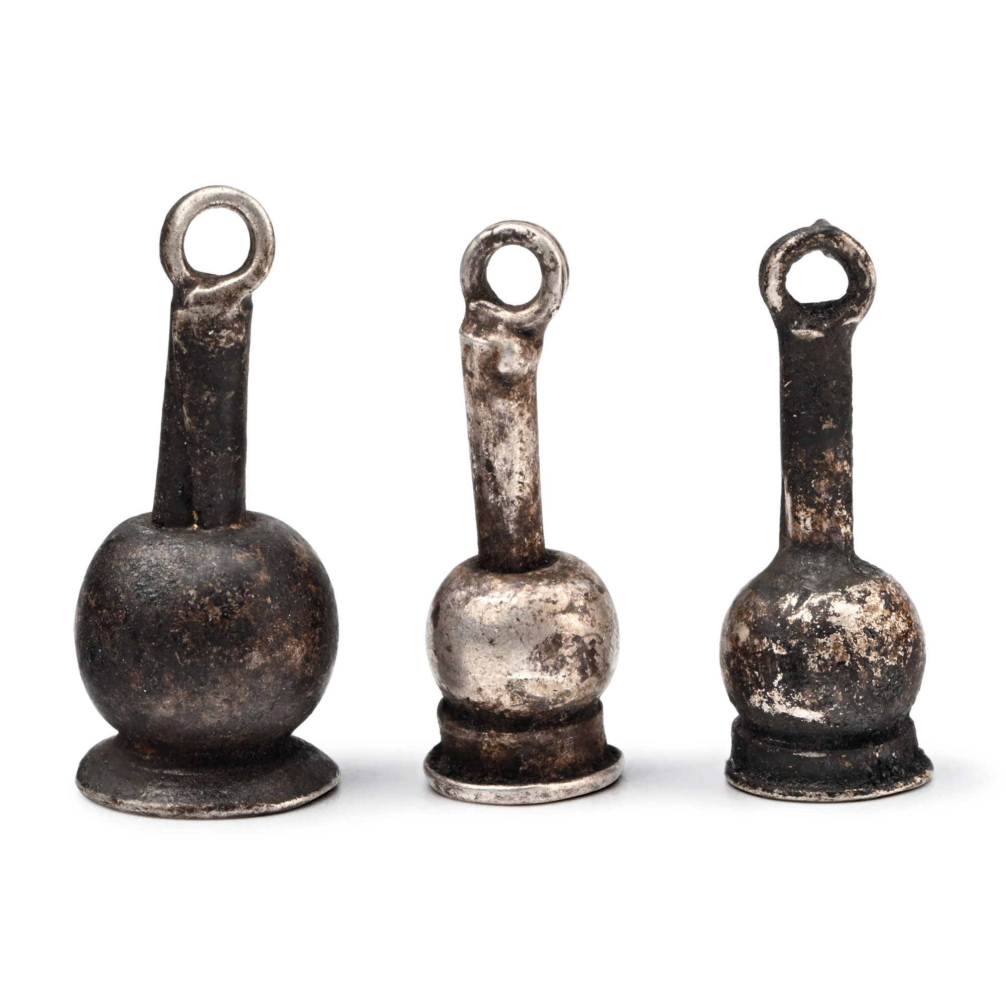 Egyptian Silver Poppy Amulet Group