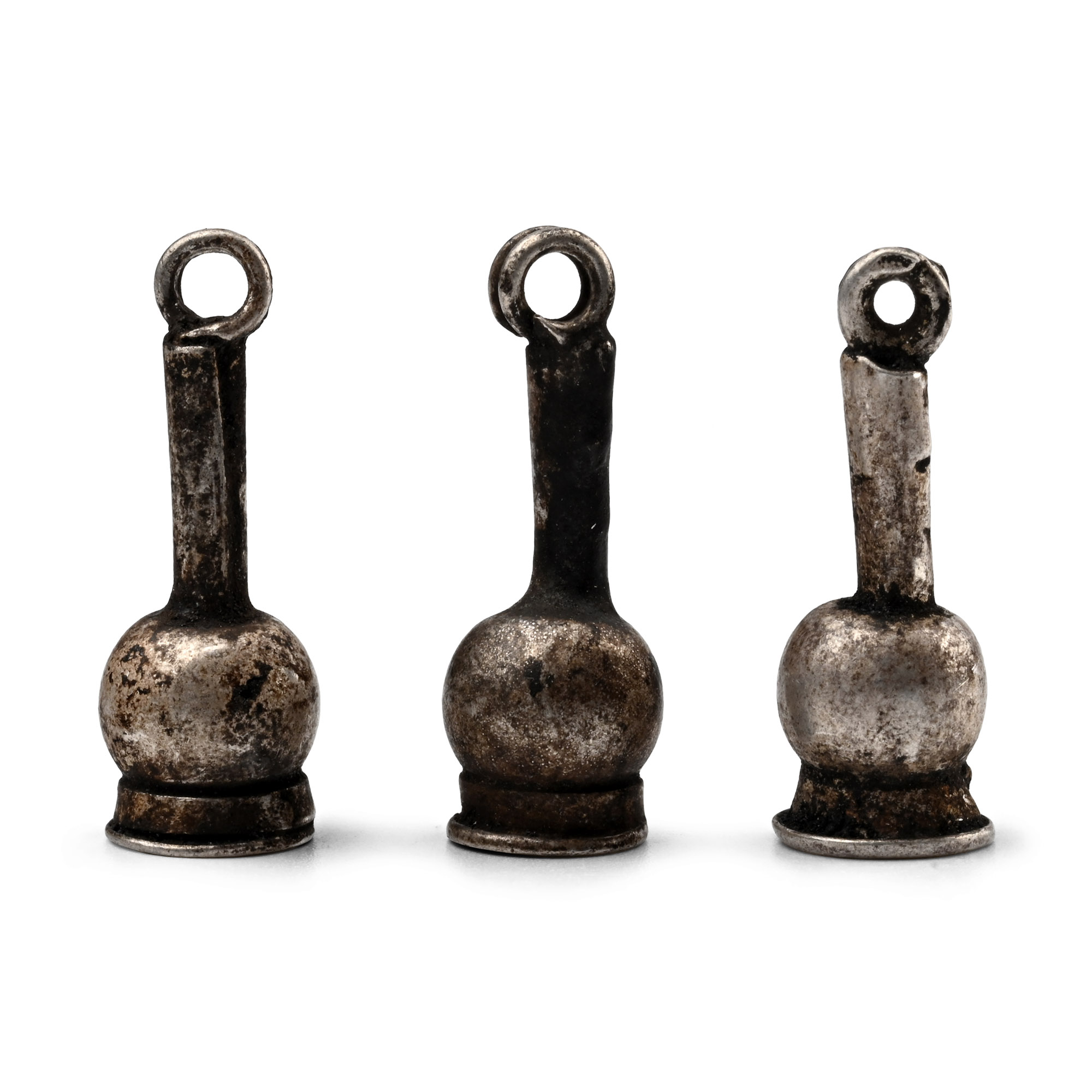 Egyptian Silver Poppy Amulet Group