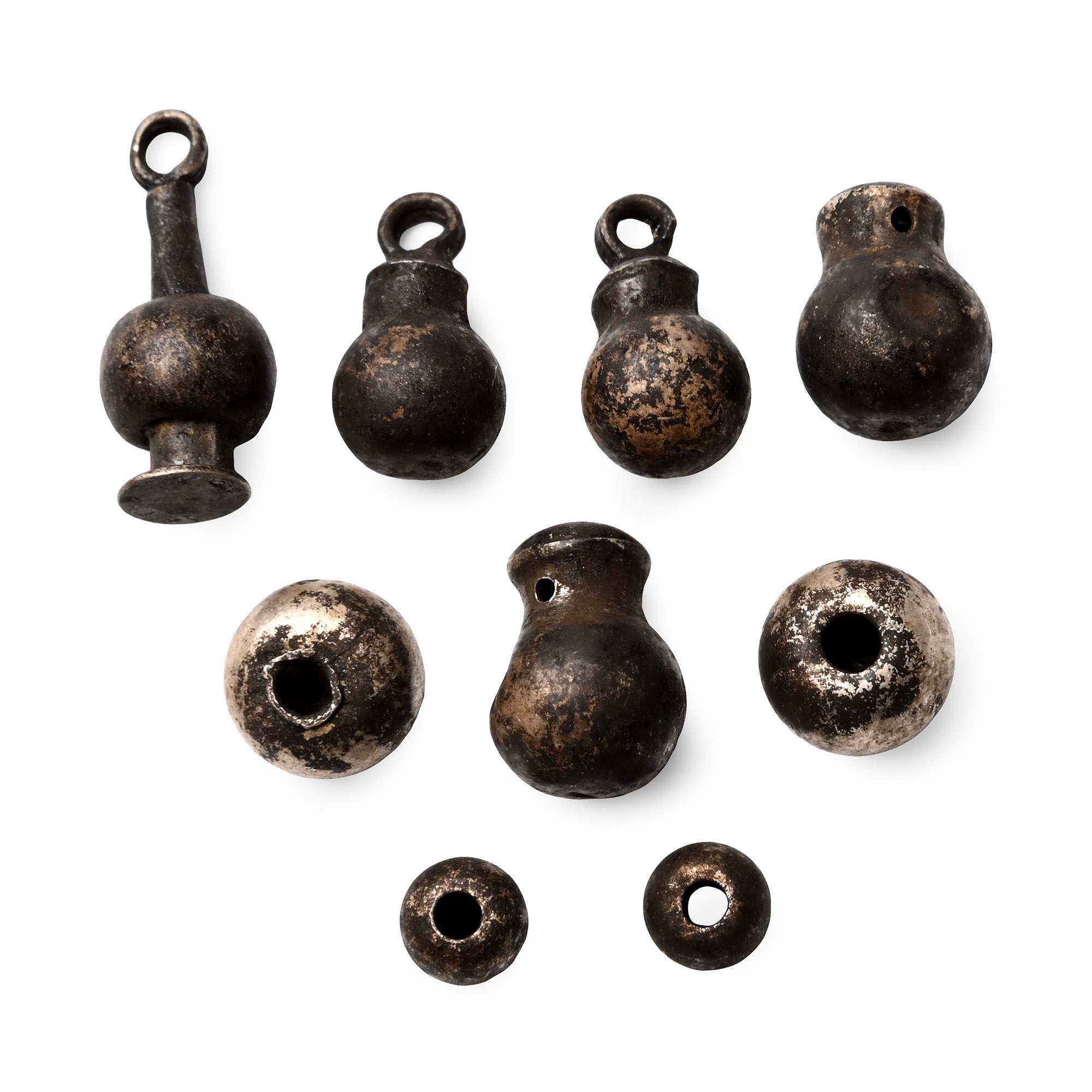 Egyptian Silver Poppy Amulet Collection