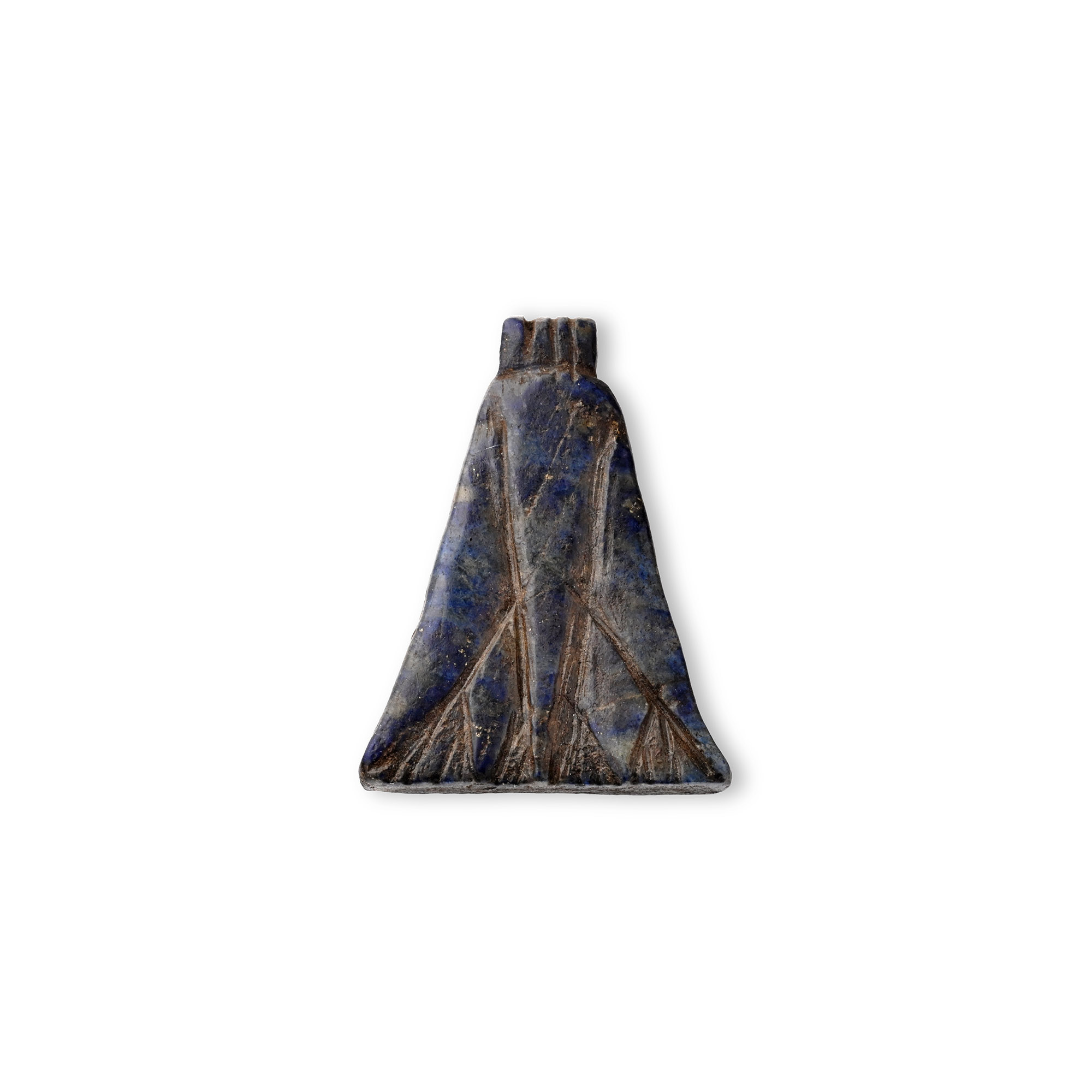 Egyptian Hardstone Amulet of Lotus Flower