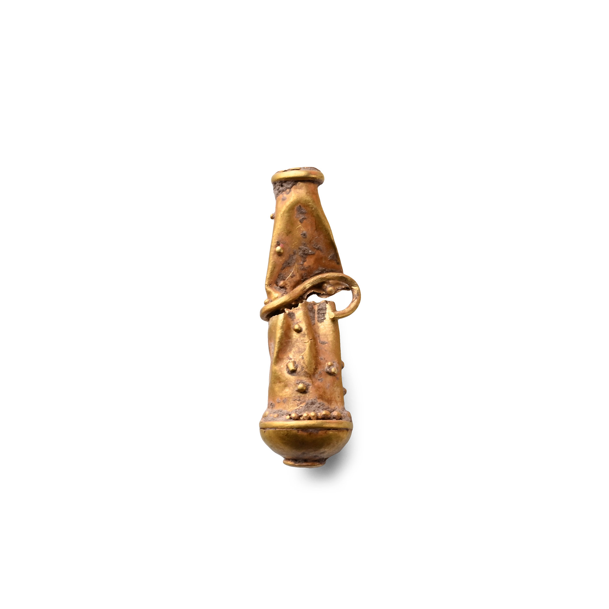 Roman Gold Hercules Club Pendant
