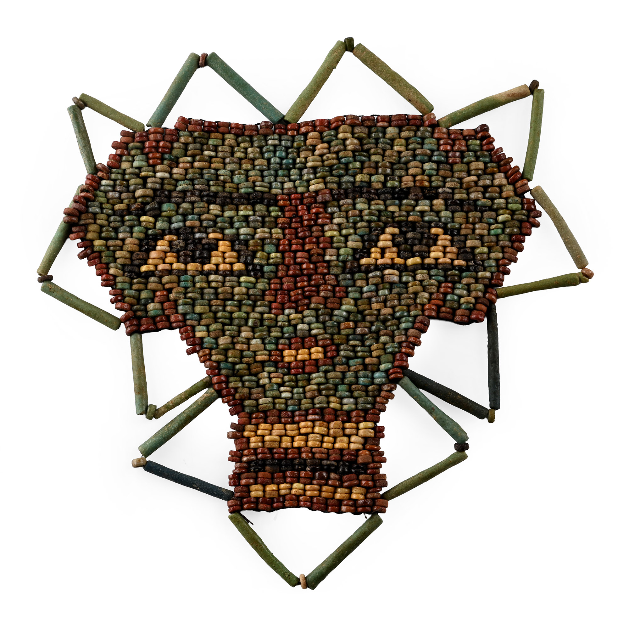 Egyptian Faience Mummy Bead Face Mask