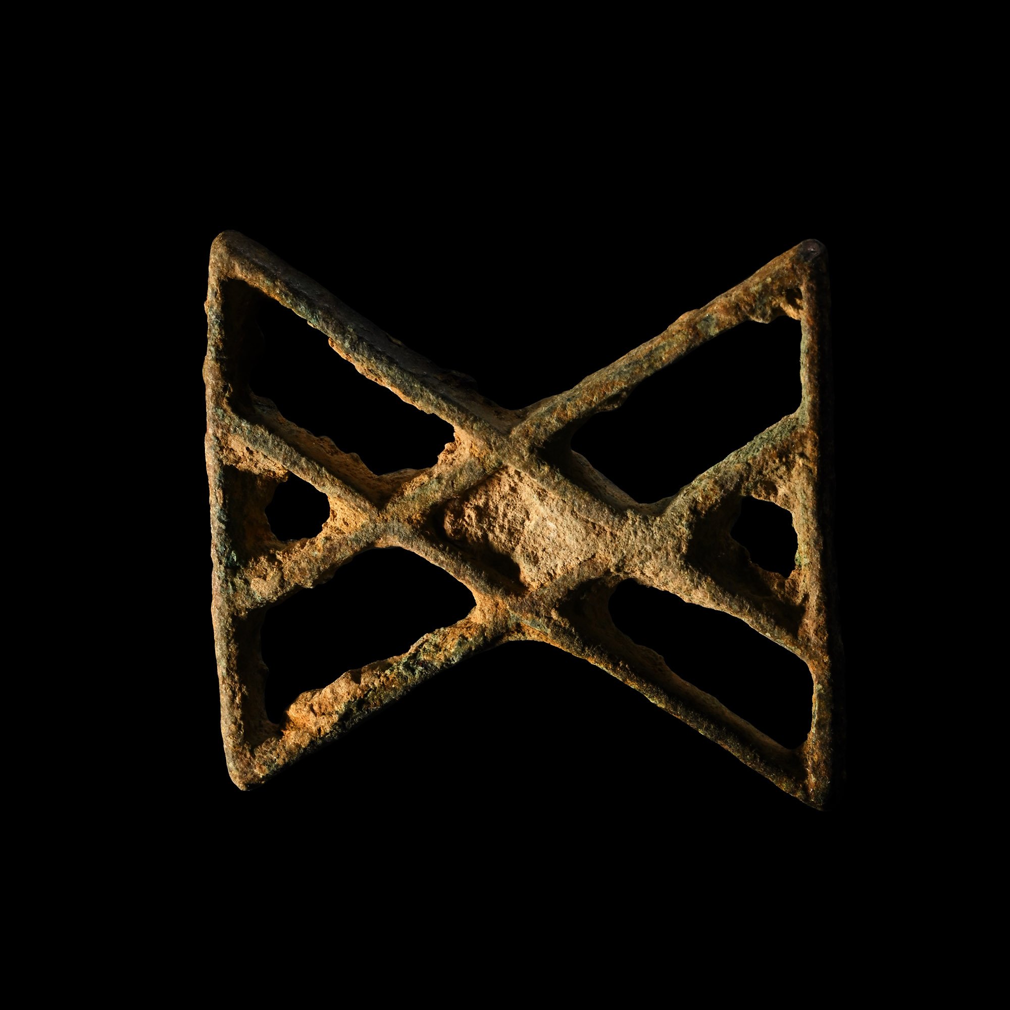 West Central Asian Bronze Rhomb Stamp Seal