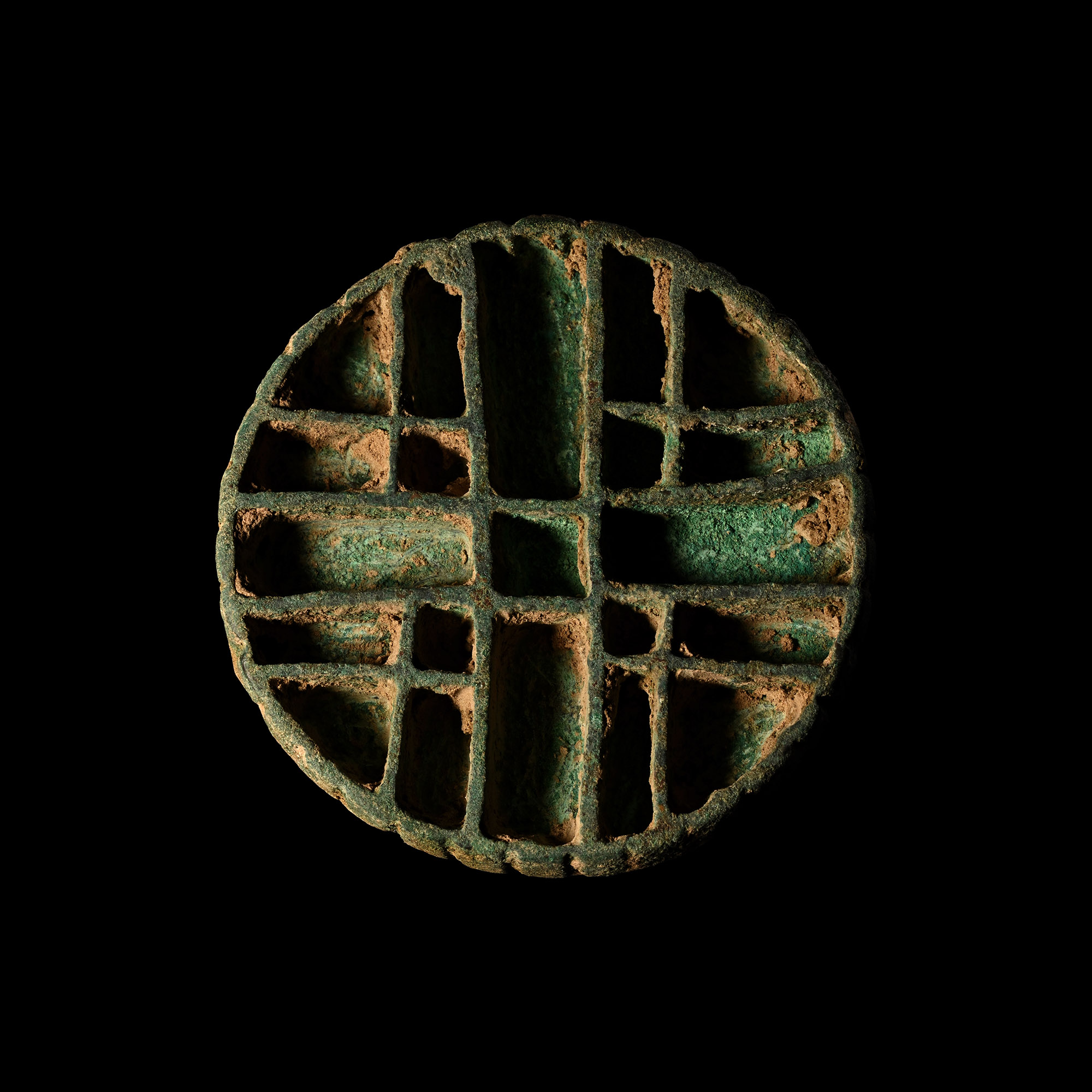 West Central Asian Bronze Compartmented Stamp Seal