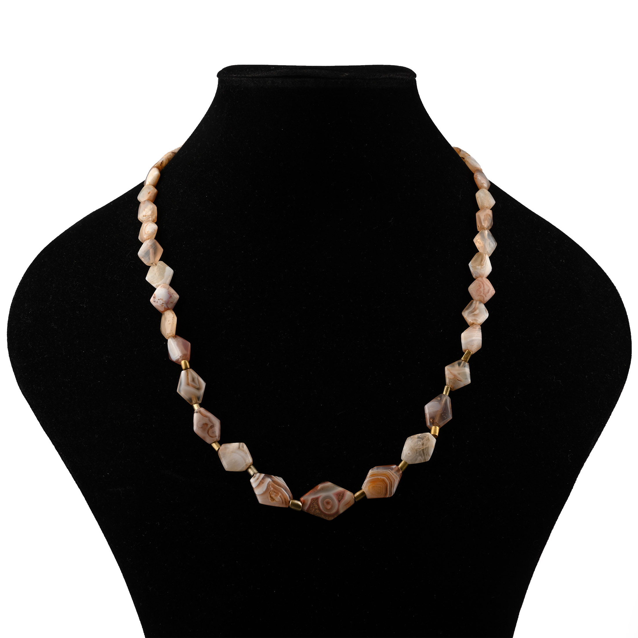 Western Asiatic Agate Bead Necklace