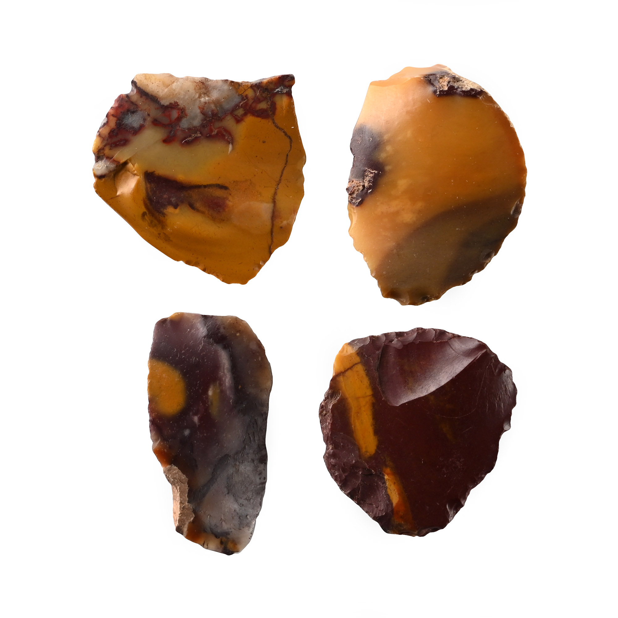 Stone Age Mousterian 'Fontmaure' Jasper Levellious Tools
