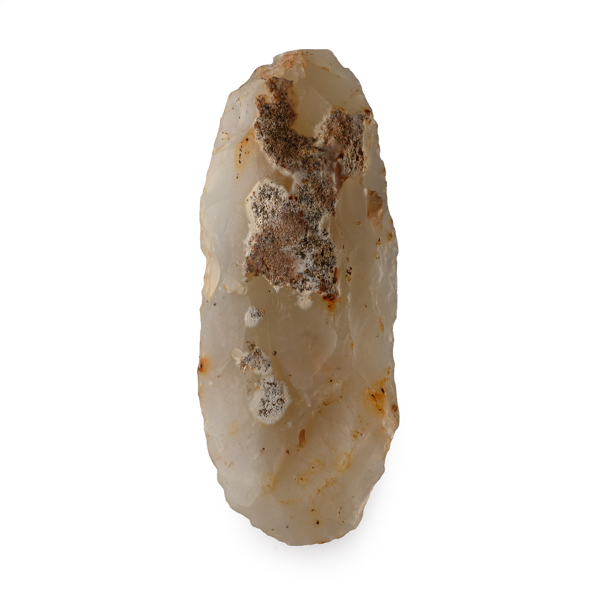 Stone Age Flaked Chalcedony Axehead