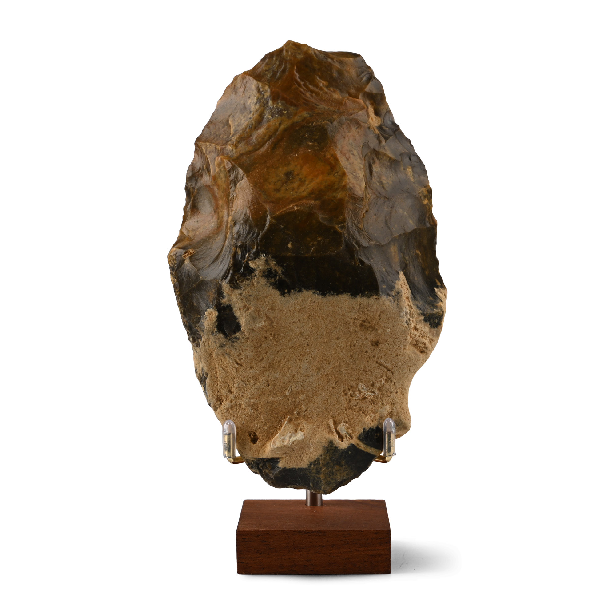 Large Stone Age Acheulean Flint Handaxe
