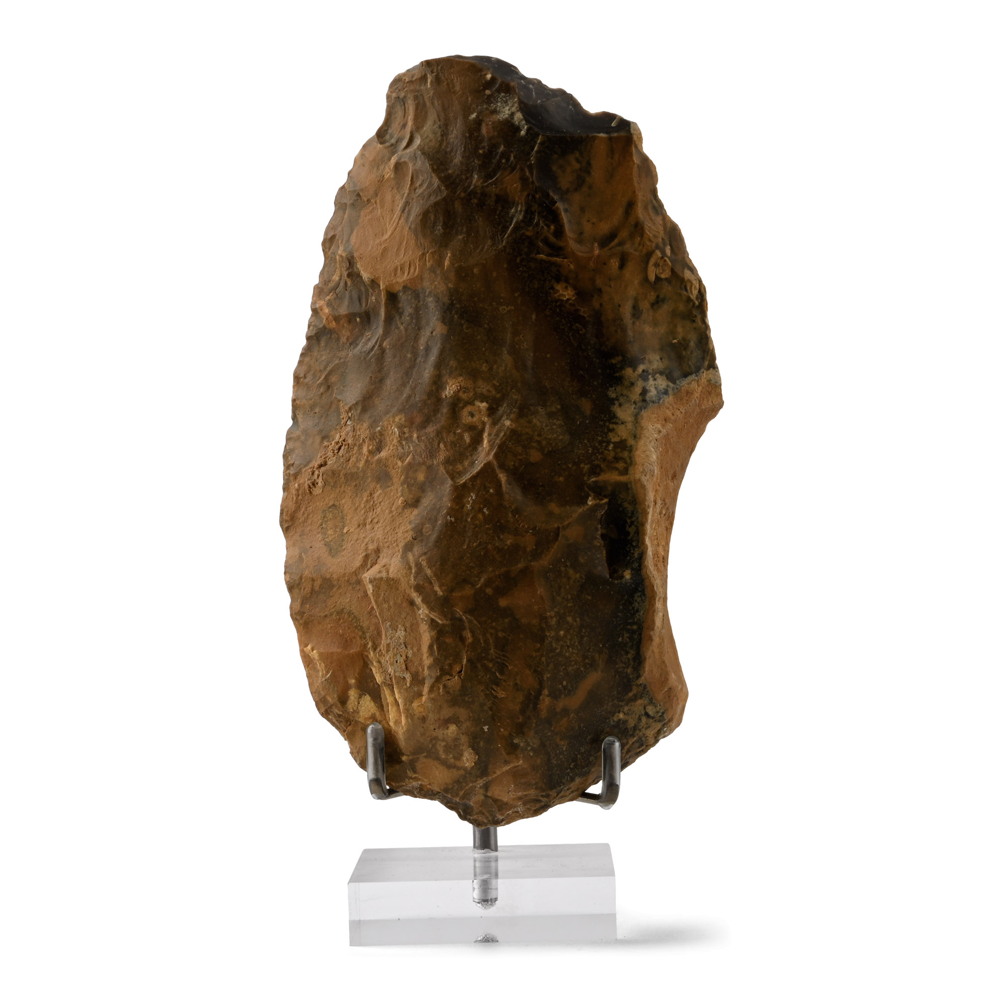 Large Stone Age Acheulean Flint Handaxe