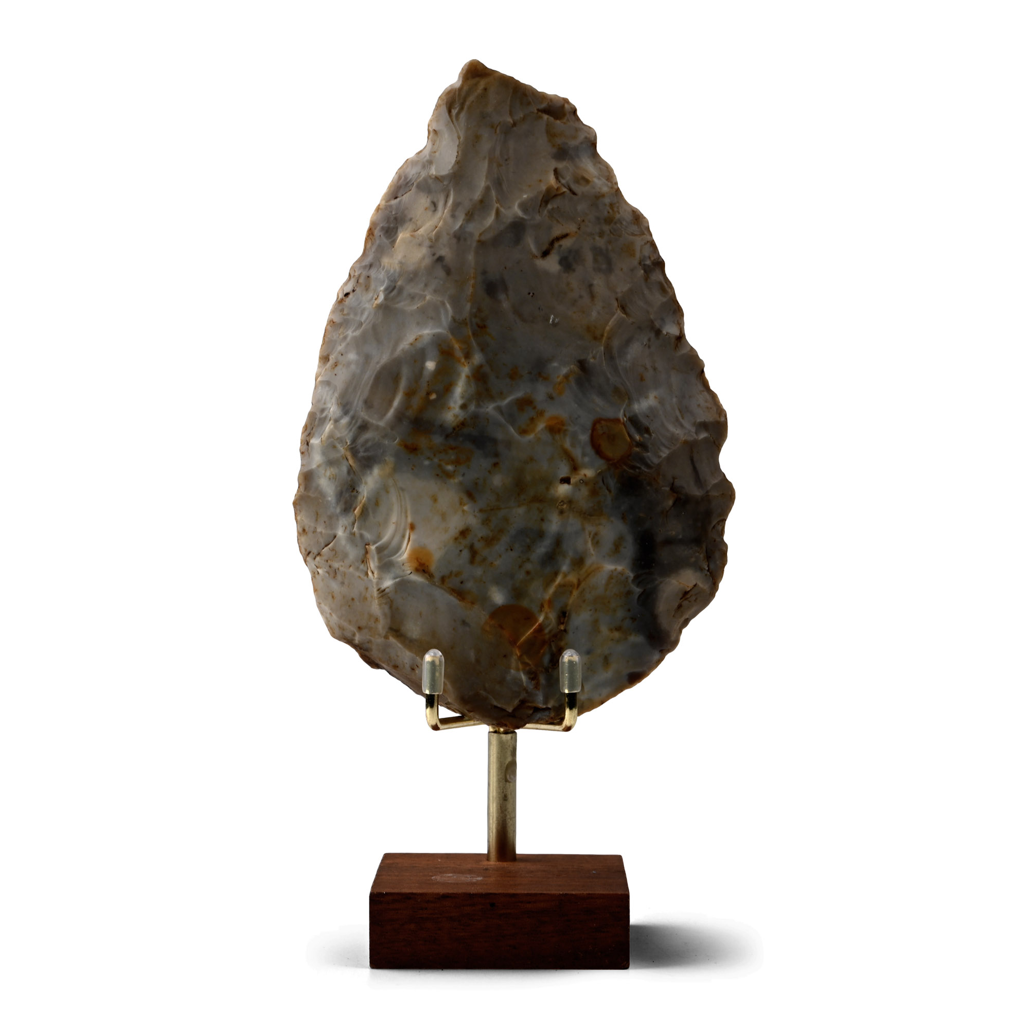 Large Stone Age Mousterian Flint Handaxe