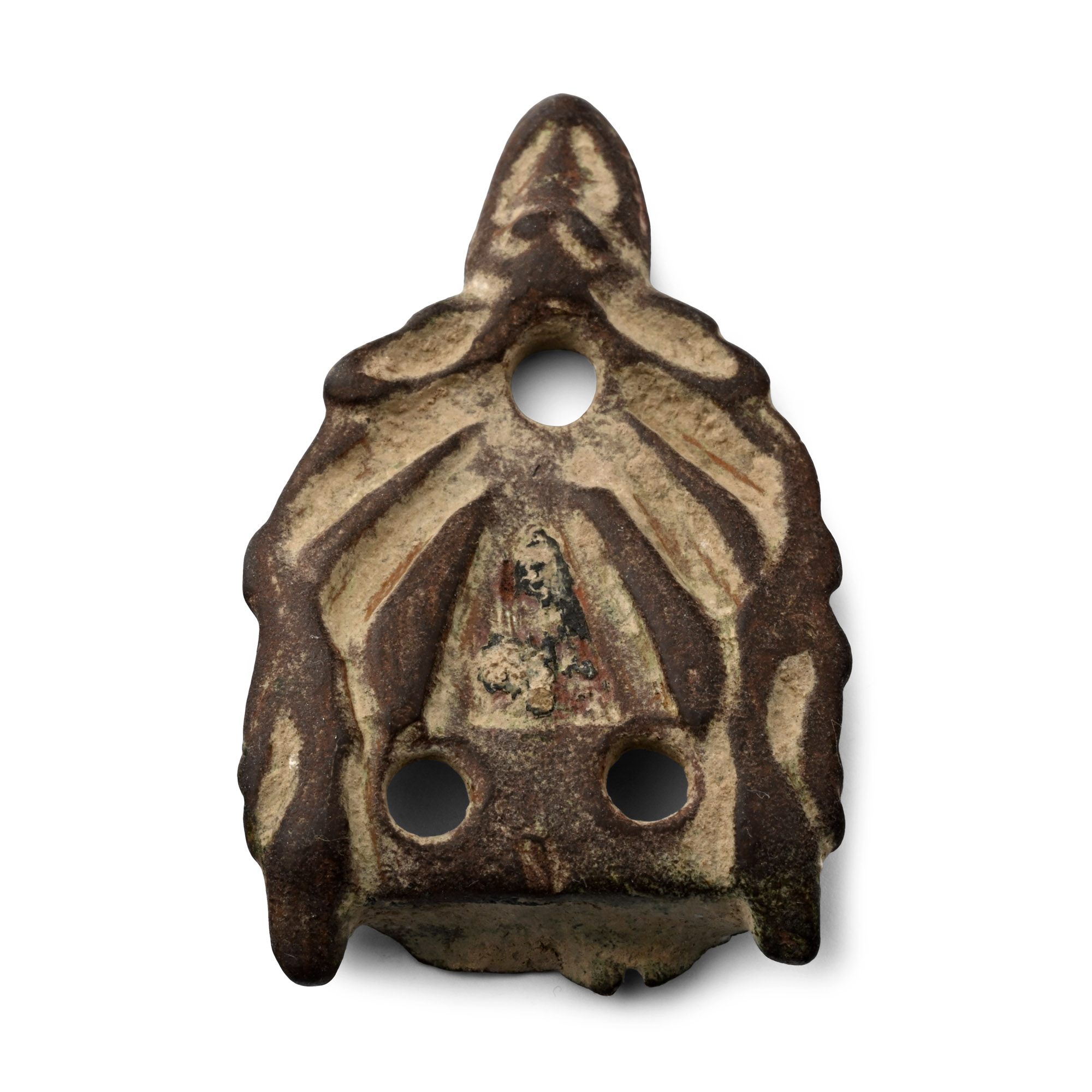 Anglo-Scandinavian Viking Bronze Stirrup Apex Mount