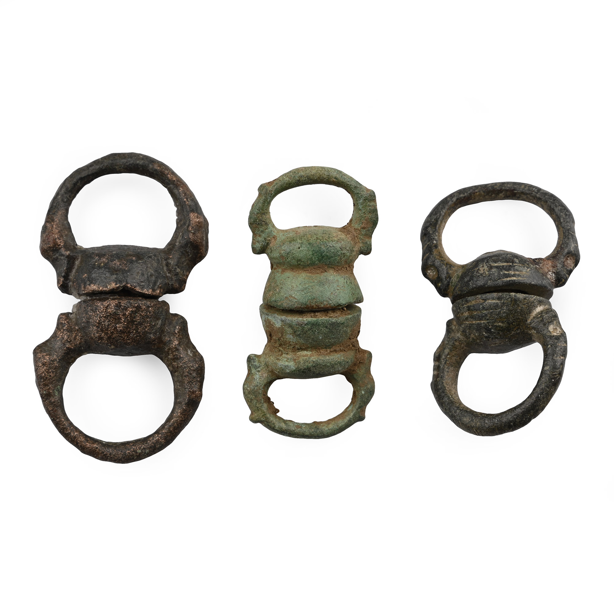 Norman Bronze Hunting Dog Leash Swivel Group