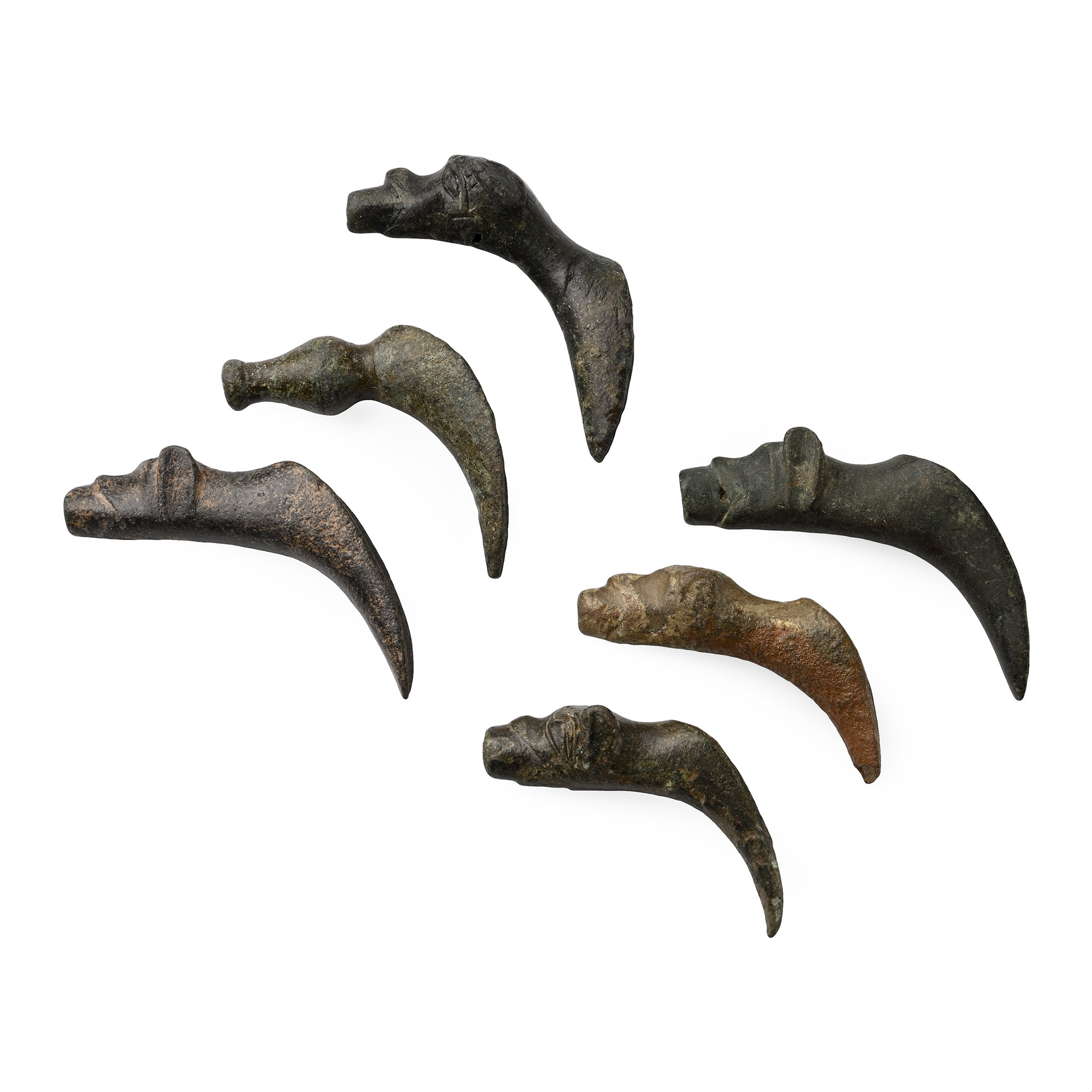 Medieval Bronze Priest's Laver Holy Water Pouring Vessel Spout Collection