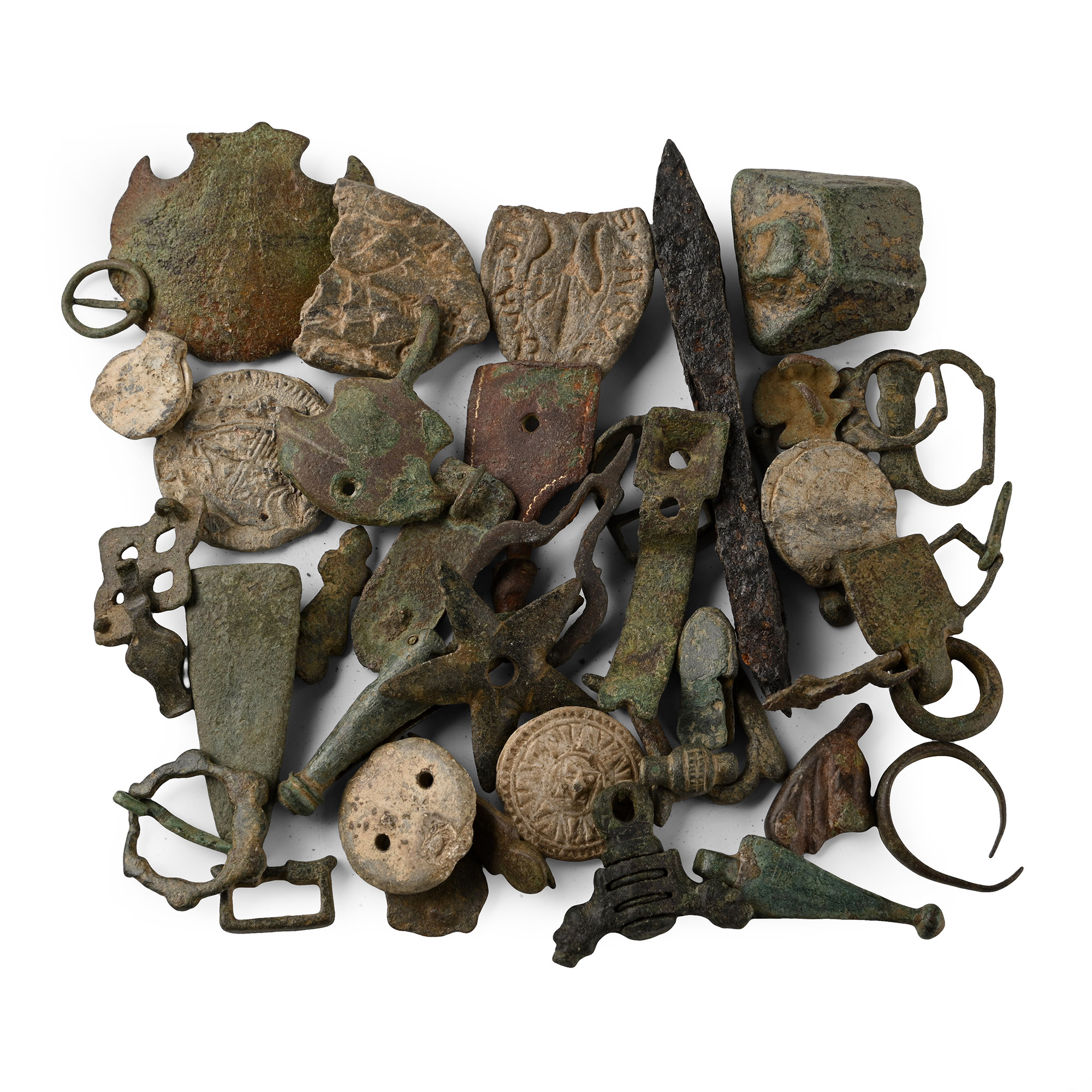 Medieval Bronze, Iron and Lead Artefact Group