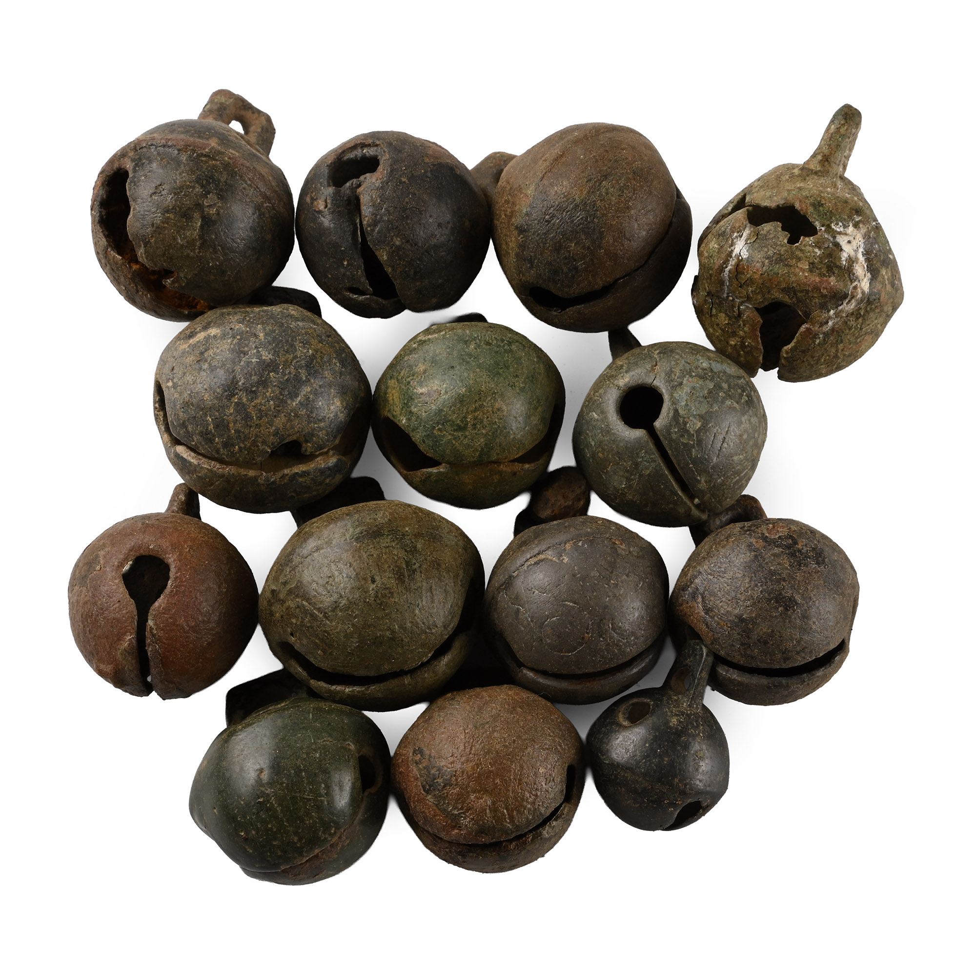 Post Medieval Bronze Crotal Bell Group